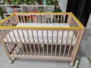 babycare婴儿床0-3岁宝宝实木床儿童床高度可调可移动多功能拼接床蒙柯PRO 实拍图