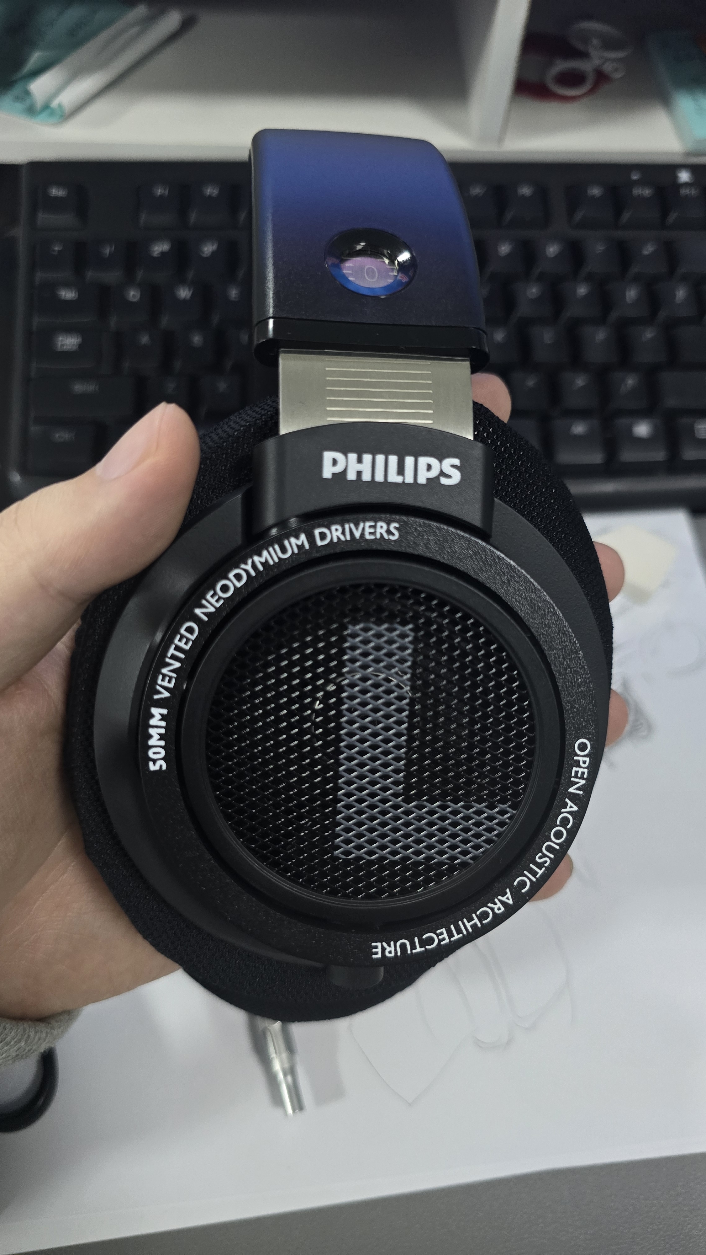飞利浦（PHILIPS）头戴式有线耳机SHP9500 hifi舒适监听级音乐学习娱乐电竞适用苹果华为手机电脑 实拍图