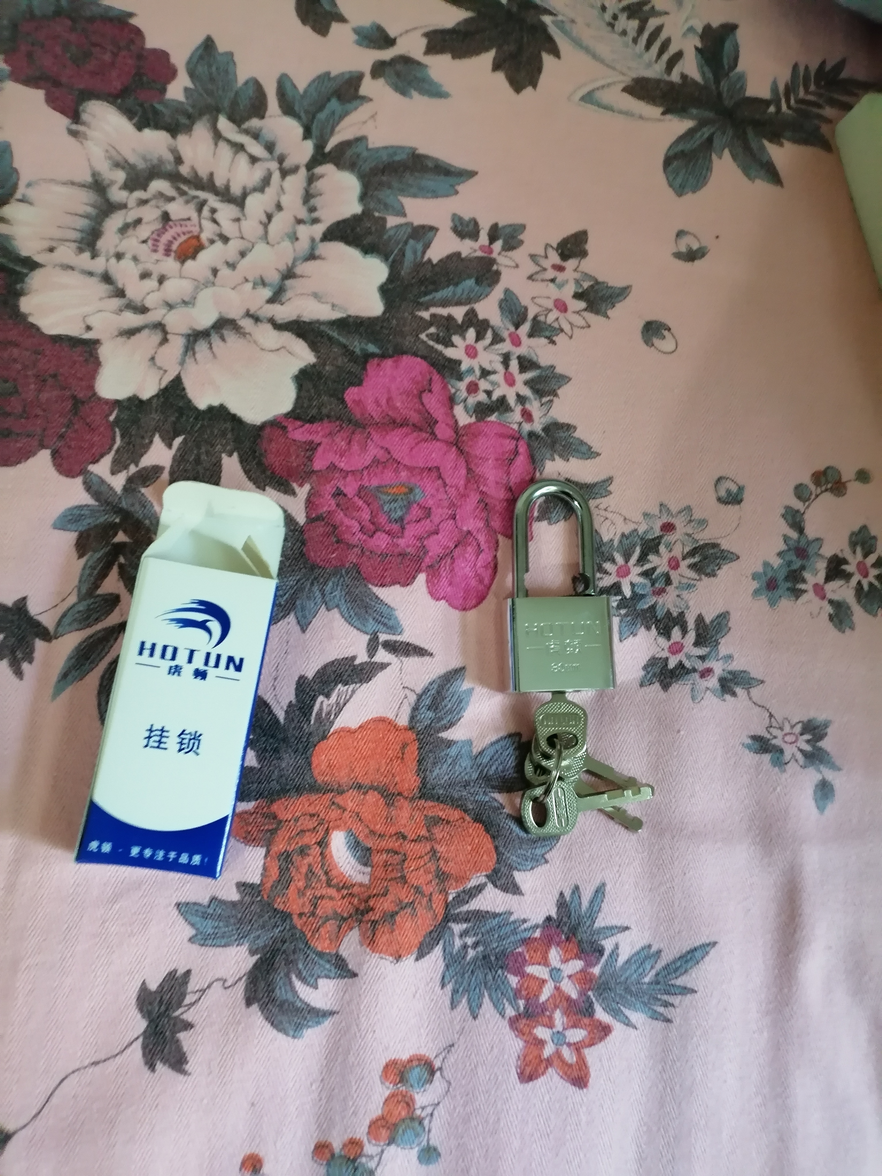 虎顿（HOTUN）挂锁 防水防锈门锁工具锁 家用学校商铺门锁小防盗窗锁小挂锁30mm 实拍图