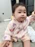 优衣库婴幼儿长绒摇粒绒拉链茄克长袖印花宝宝外套478435 11 粉红色 80 实拍图