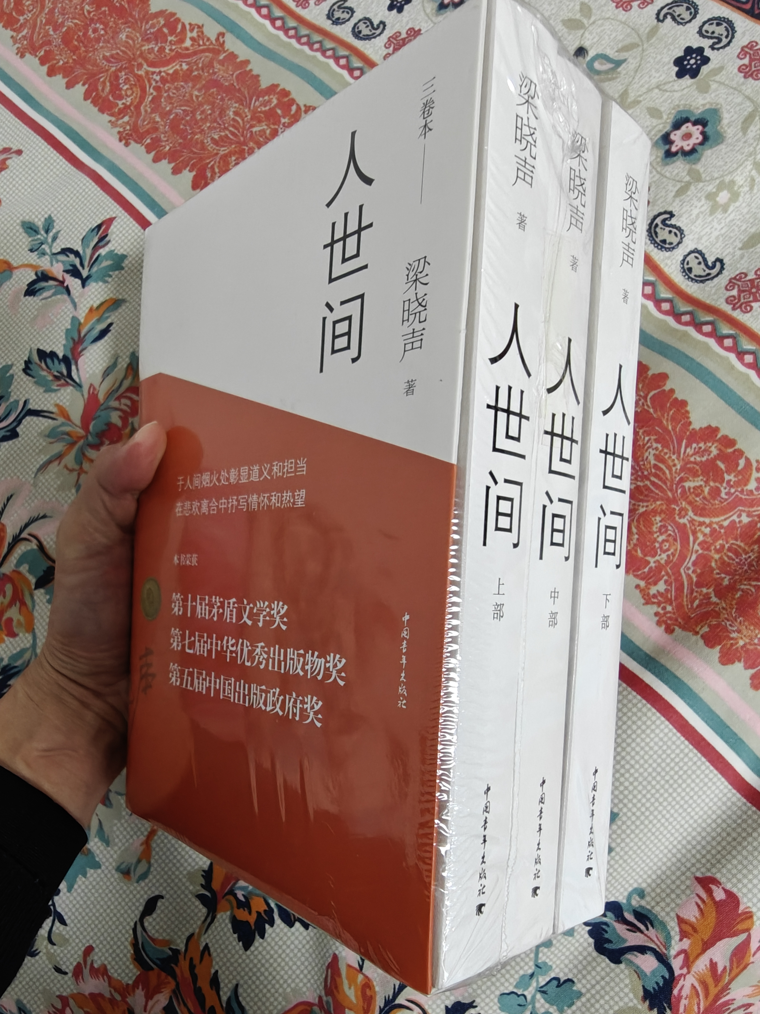 第十届茅盾文学奖获奖作品：人世间（套装共3册） 自营包邮 雷佳音辛柏青殷桃宋佳等主演 同名电视剧 小说 梁晓声 实拍图