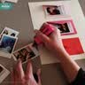 INSTAX富士instax立拍立得 mini相纸 白边双包20张+闪闪星钻边框贴 实拍图