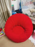 虎图腾个性时尚懒人南瓜沙发客厅休闲卡通卧室阳台单人小沙发椅创意 植绒红色 单人位 实拍图
