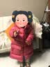 保姆鹅 【风墙】儿童羽绒服宝宝中长款护脸厚款外套保暖童装[NG2664] 石榴粉 130 实拍图