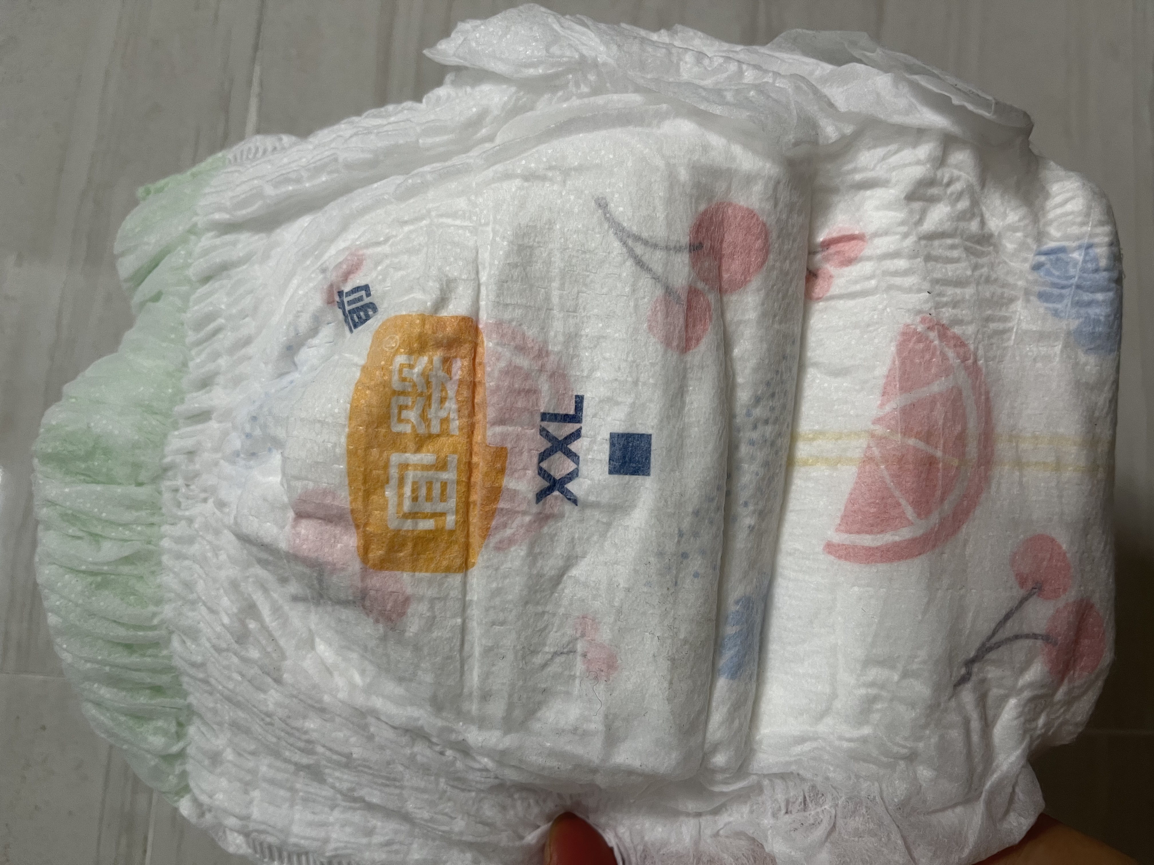 宜婴水果弱酸拉拉裤2XL48片(13.5-16kg)婴儿尿不湿超薄透气干爽尿裤 实拍图