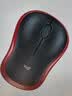罗技（Logitech）M185鼠标 无线鼠标 办公鼠标 对称鼠标 黑色红边 带无线2.4G接收器 实拍图