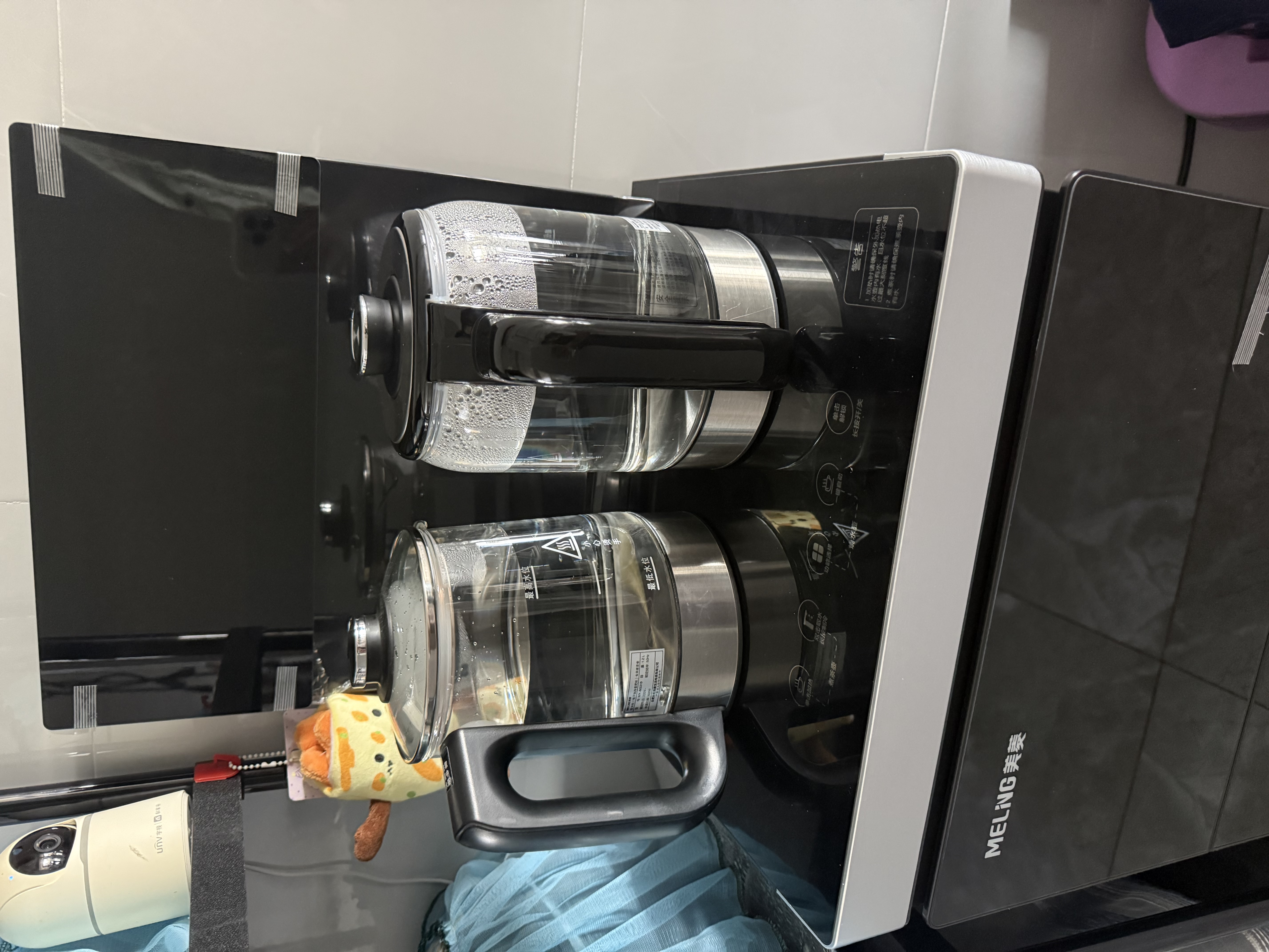 美菱茶吧机家用超大箱体立式饮水机京东自营超薄彩屏UV杀菌双316不锈钢底盘烧水壶MY-M331B光影3.0 实拍图