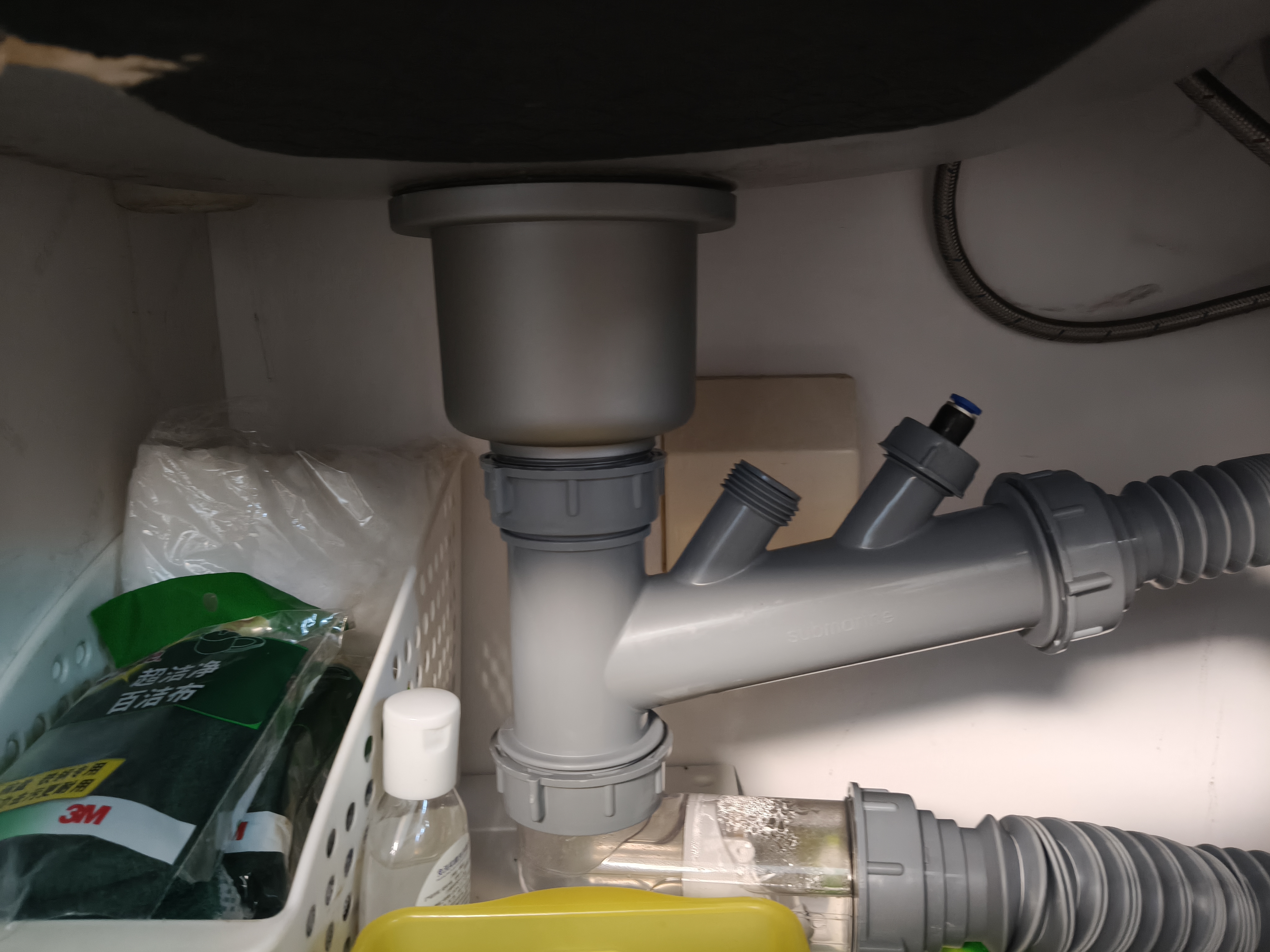 潜水艇（Submarine） CCQ50-110 不锈钢菜盆提篮 厨房水槽下水器配件 洗菜盆提笼 实拍图