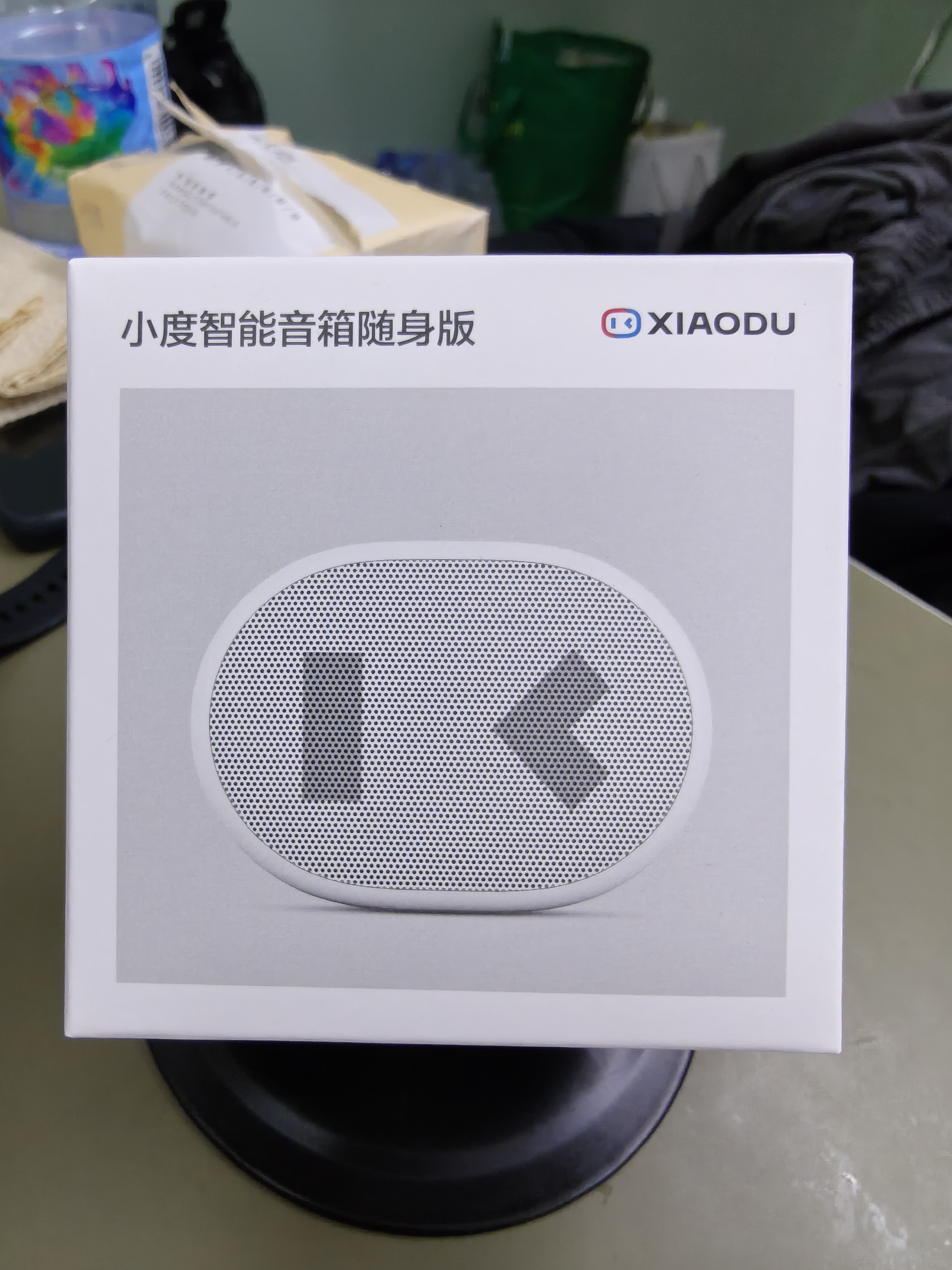 小度智能随身音箱 便携蓝牙音箱 迷你音响 小度智能音箱 智能语音助手 蓝牙5.0连接 白色 实拍图