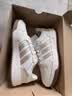 adidas双11主推 ENTRAP美式校园风运动鞋少年感复古板鞋阿迪达斯   白色/金属暗银   39 实拍图
