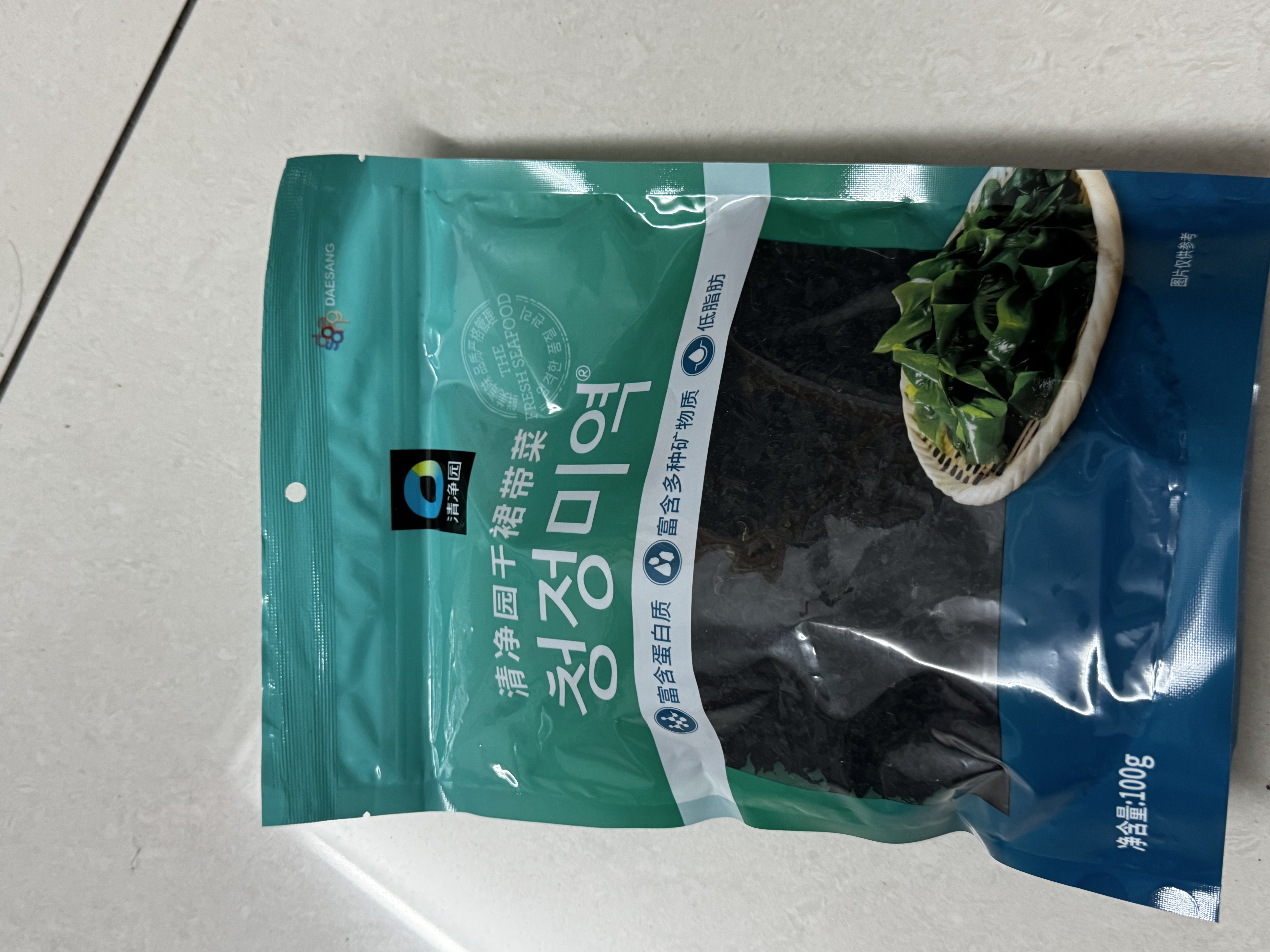 清净园裙带菜汤料100g 韩式海带汤专用紫菜凉拌煲汤  实拍图