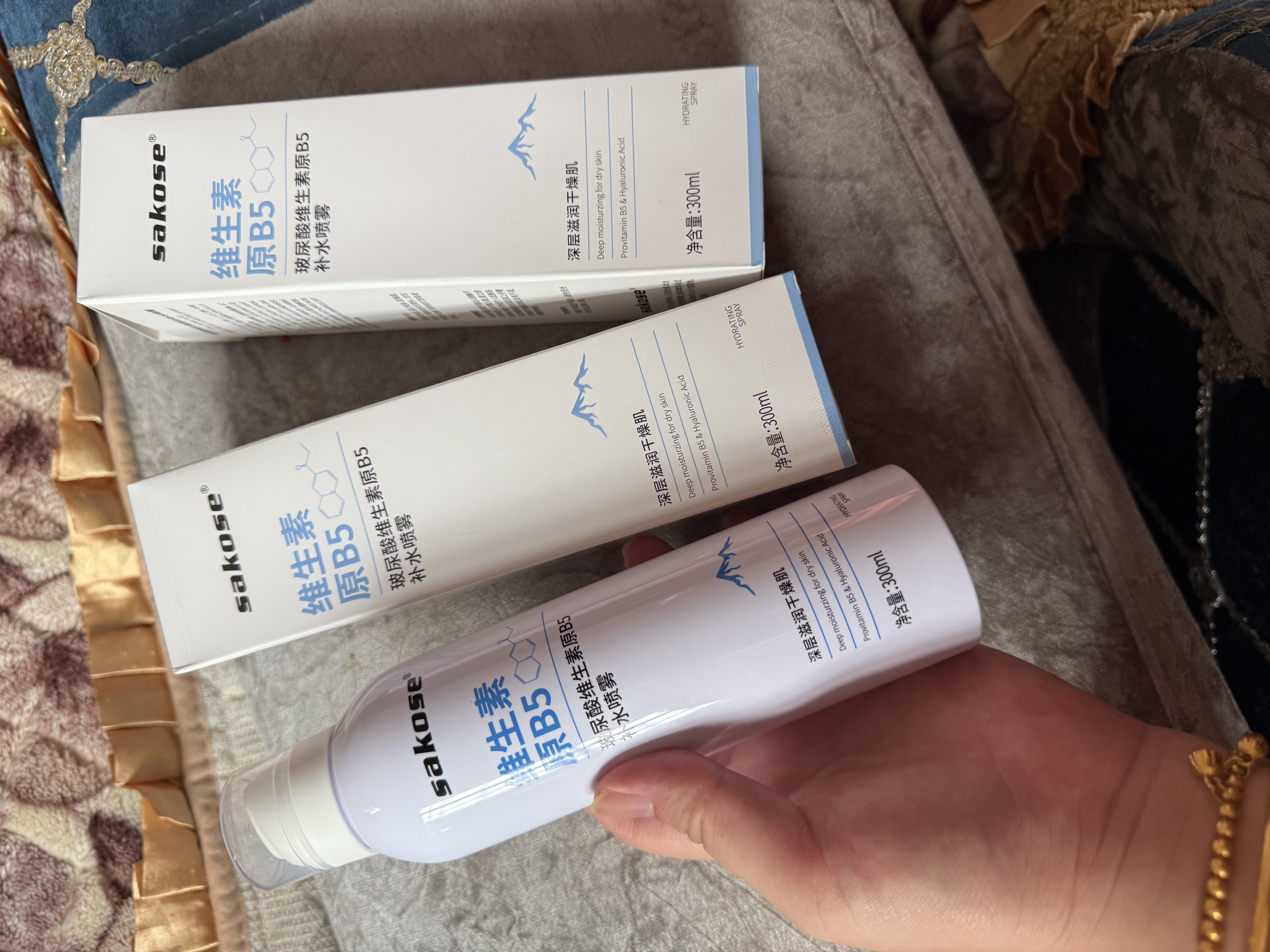 sakose玻尿酸维生素原B5补水喷雾300ml*2保湿小分子湿敷爽肤水护肤男女 实拍图