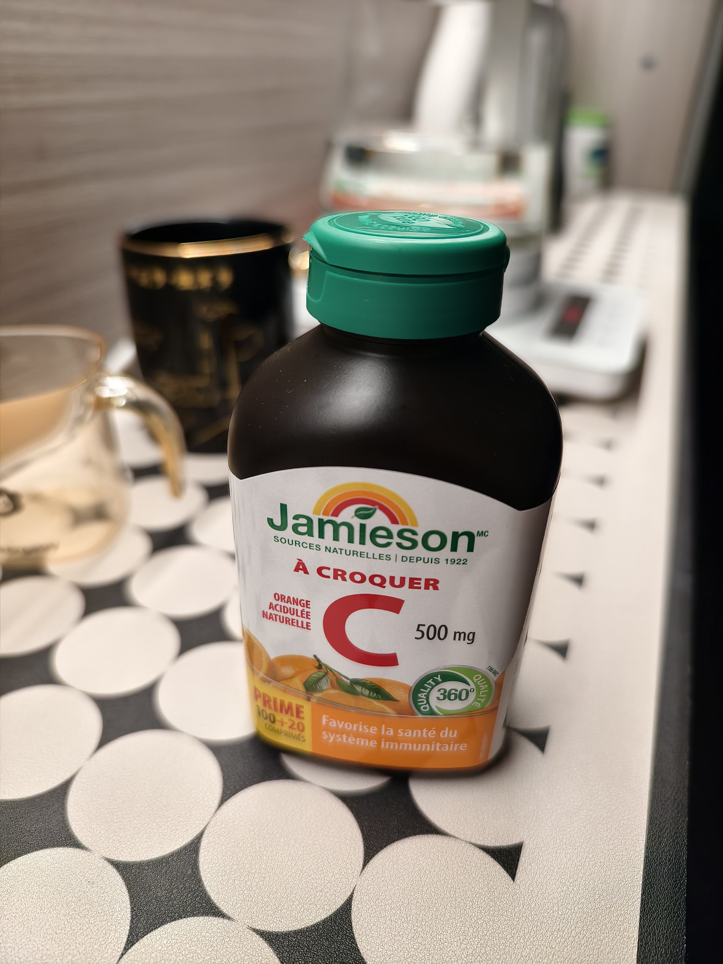 健美生（Jamieson）天然维生素C橙味咀嚼片500mg 120片/瓶 增强免疫力全家补充vc 实拍图