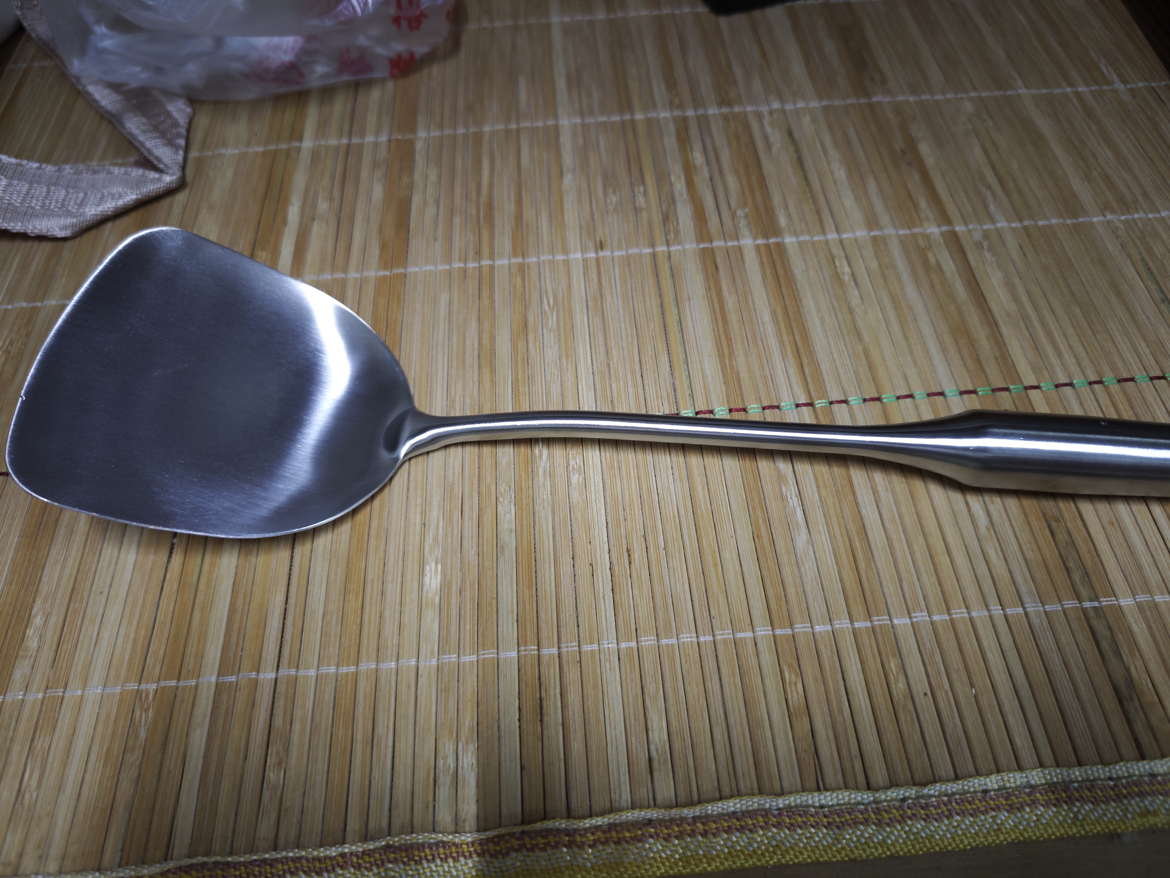 膳大皇（SHDO）抗菌316L不锈钢长柄锅铲炒菜铲家用一体成型炒勺厨师专用铁锅铲子 316德系炒铲【长38x宽10cm】 实拍图