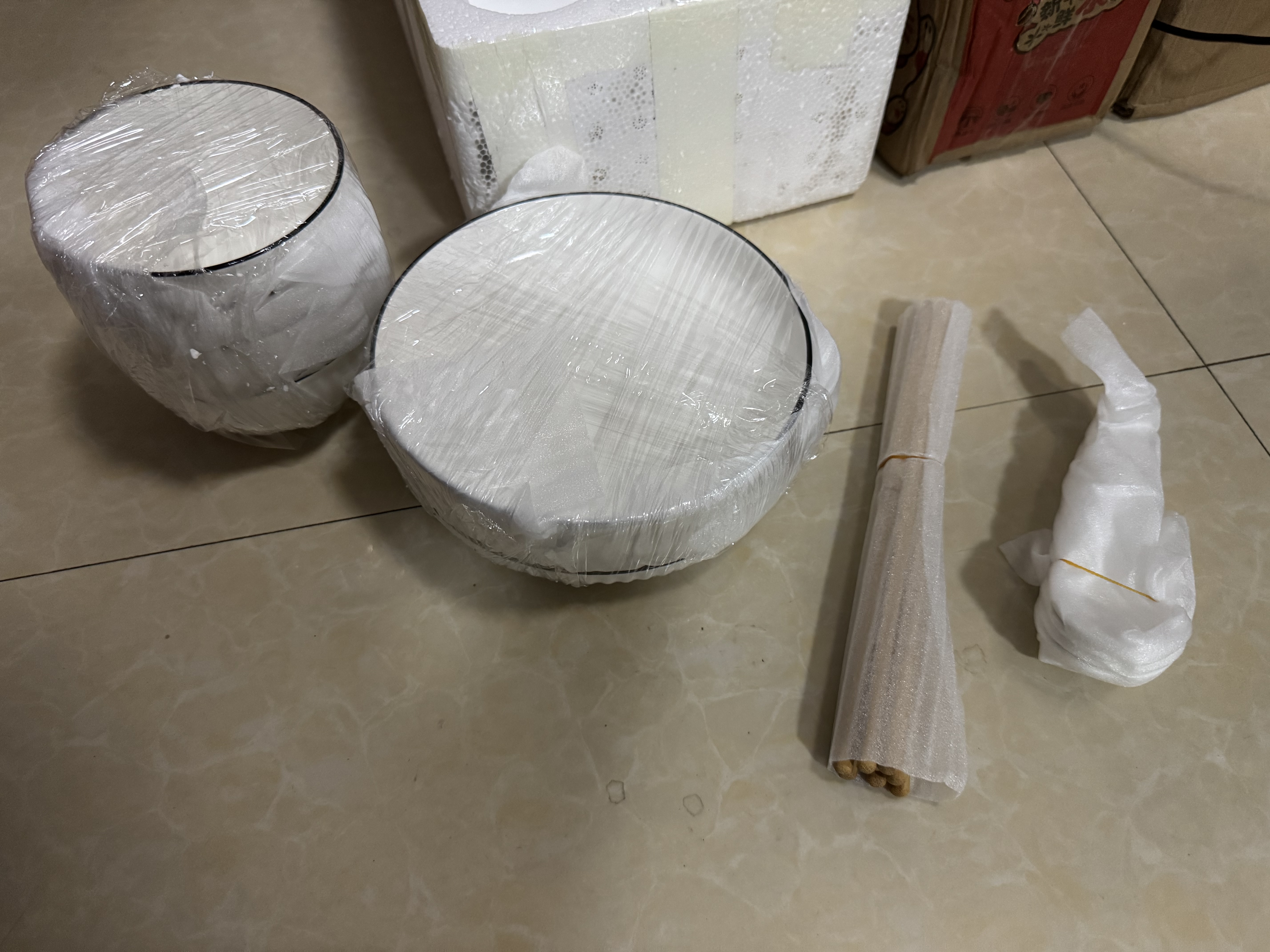 几物森林 碗盘餐具整套碗具套装盘子陶瓷碗家用碗筷组合洗碗机可用 16件套 实拍图