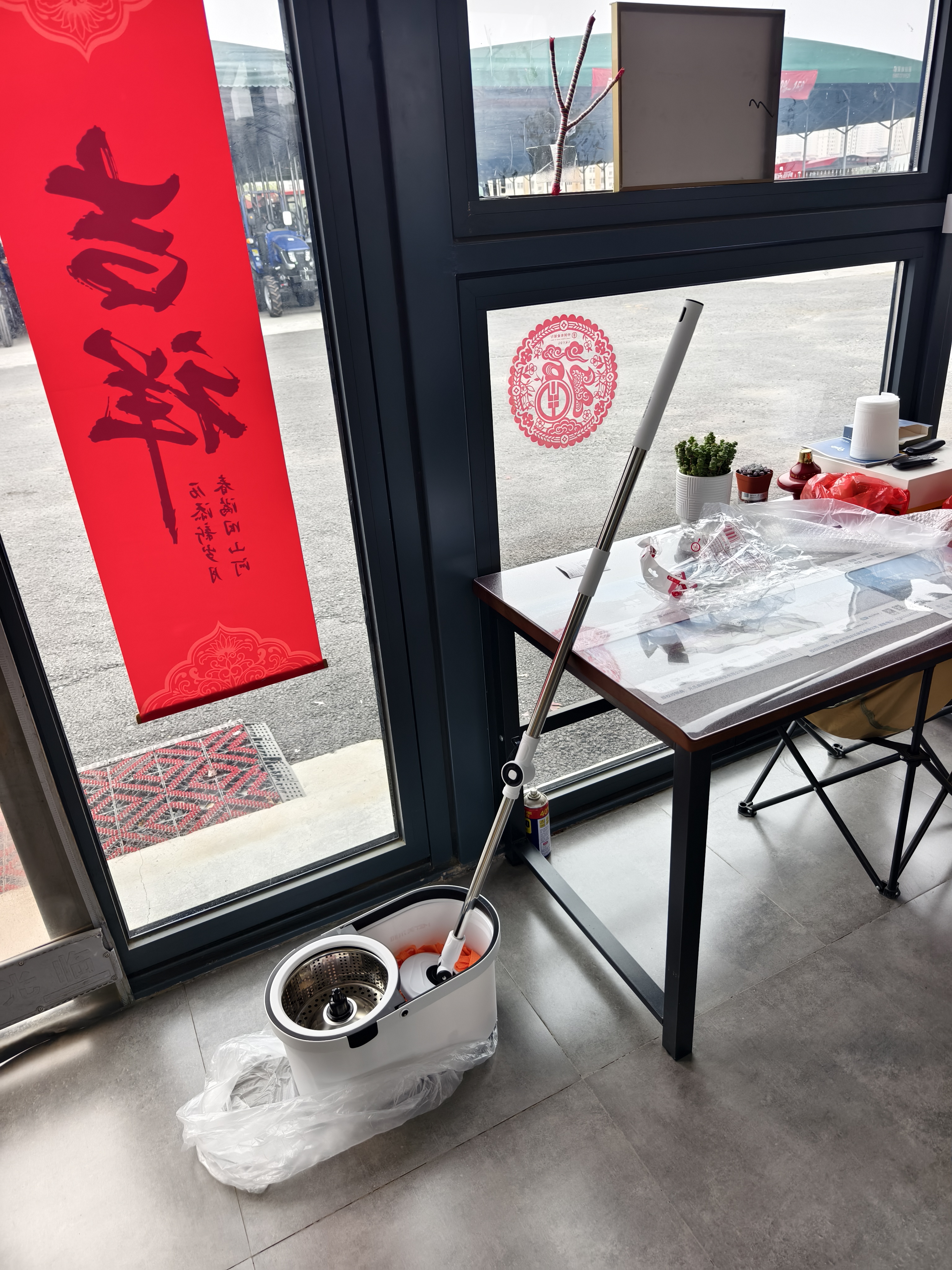 美尔雅拖把家用一拖净干湿两用加大加厚吸水免手洗旋转拖把墩布 实拍图