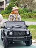 福儿宝奔驰授权大G儿童电动车玩具车可坐人四轮带遥控越野小孩宝宝送礼 四驱黑+防爆软胎+皮座+减震器+后备箱+高低门 实拍图