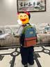 SHUKIKU儿童书包幼儿园一年级书包小学生背包男女生户外旅游双肩包橙红M 实拍图