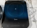 美的（Midea）电磁炉电陶炉 家用大功率 2200W 恒匀火技术 智能定时  火锅炒菜套装微晶面板C22-WH2237 实拍图