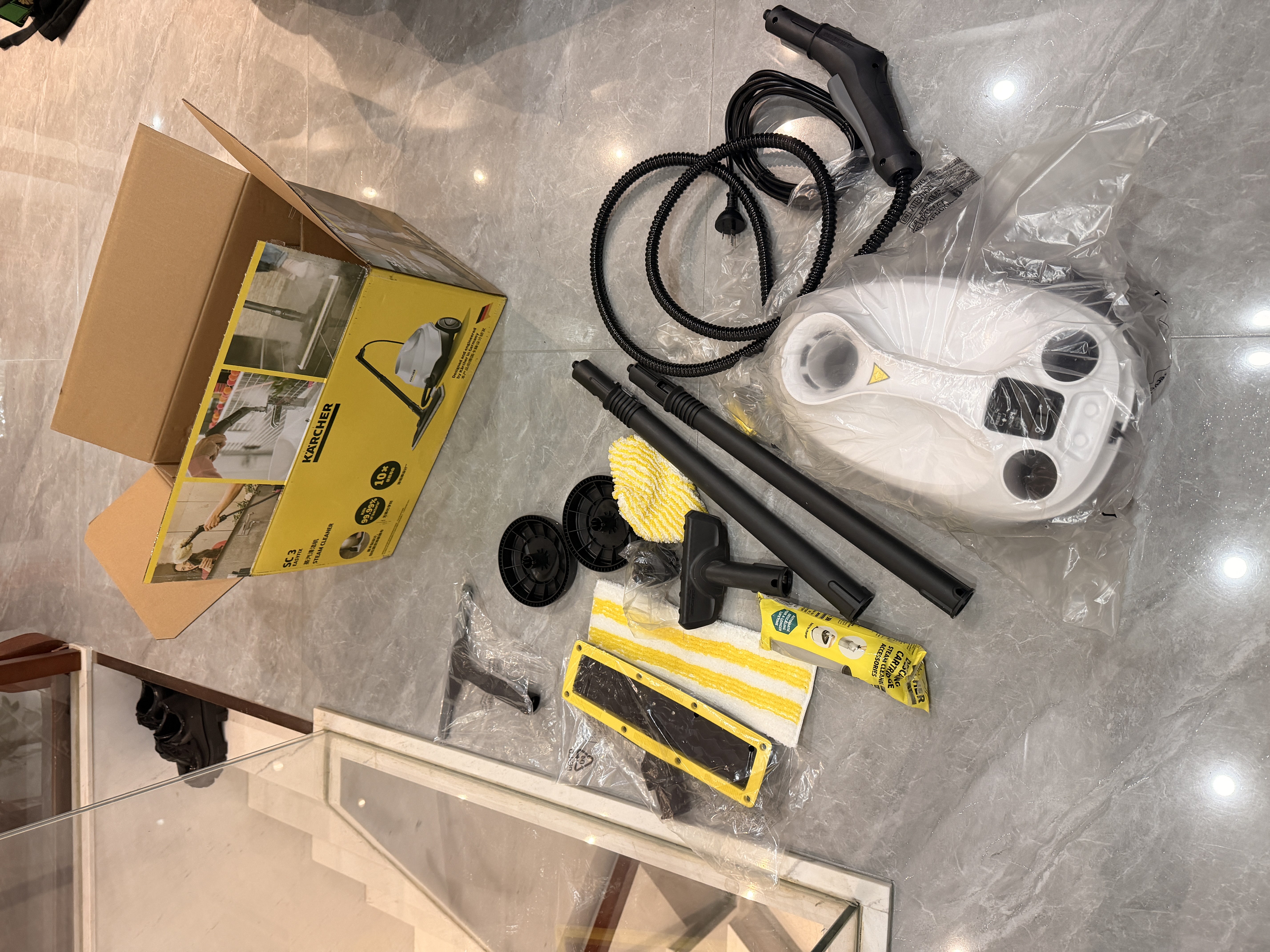 KARCHER德国卡赫蒸汽拖把拖地家用高压高温清洁机全屋厨房油烟机空调清洗一体机30秒速热洗地机杀菌SC3 实拍图