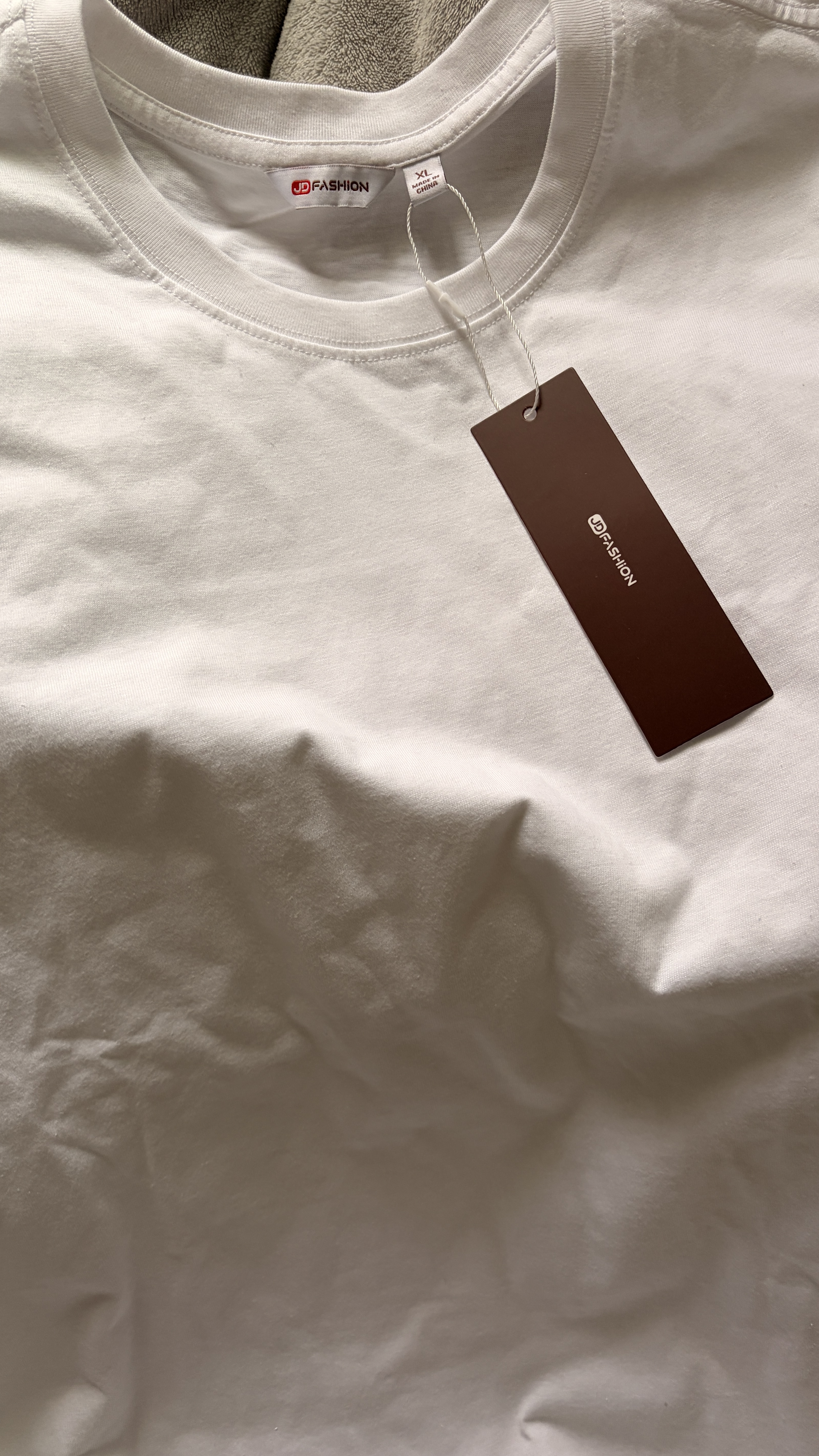 JD FASHION京东自营100%新疆棉溯源T男士t恤长袖短袖男女纯棉t恤2026新衣服 实拍图