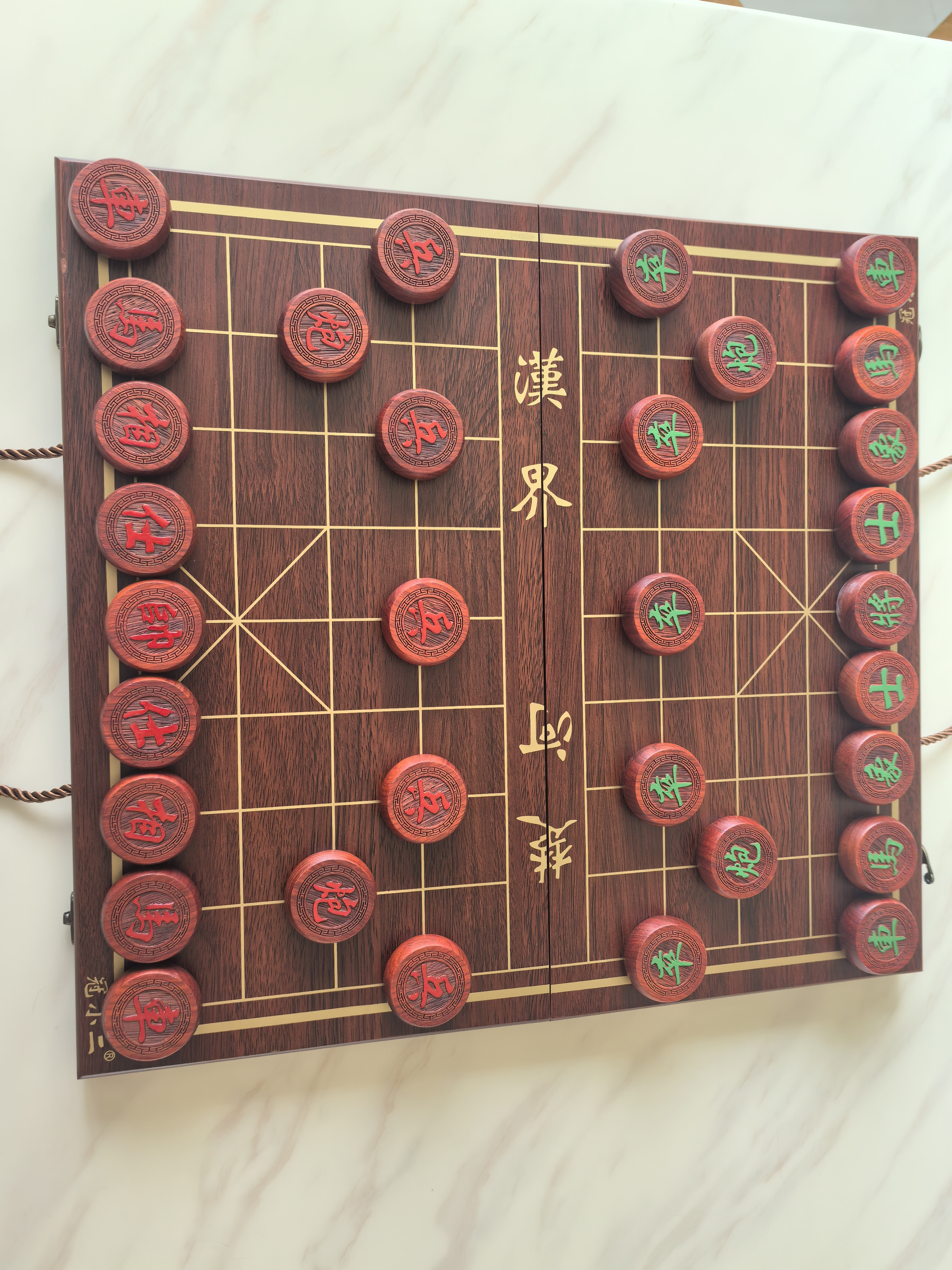 冠小二象棋中国象棋儿童实木带木质棋盘成人大号便携式棋子金丝楠木黑檀 50#红花梨木套装 实拍图