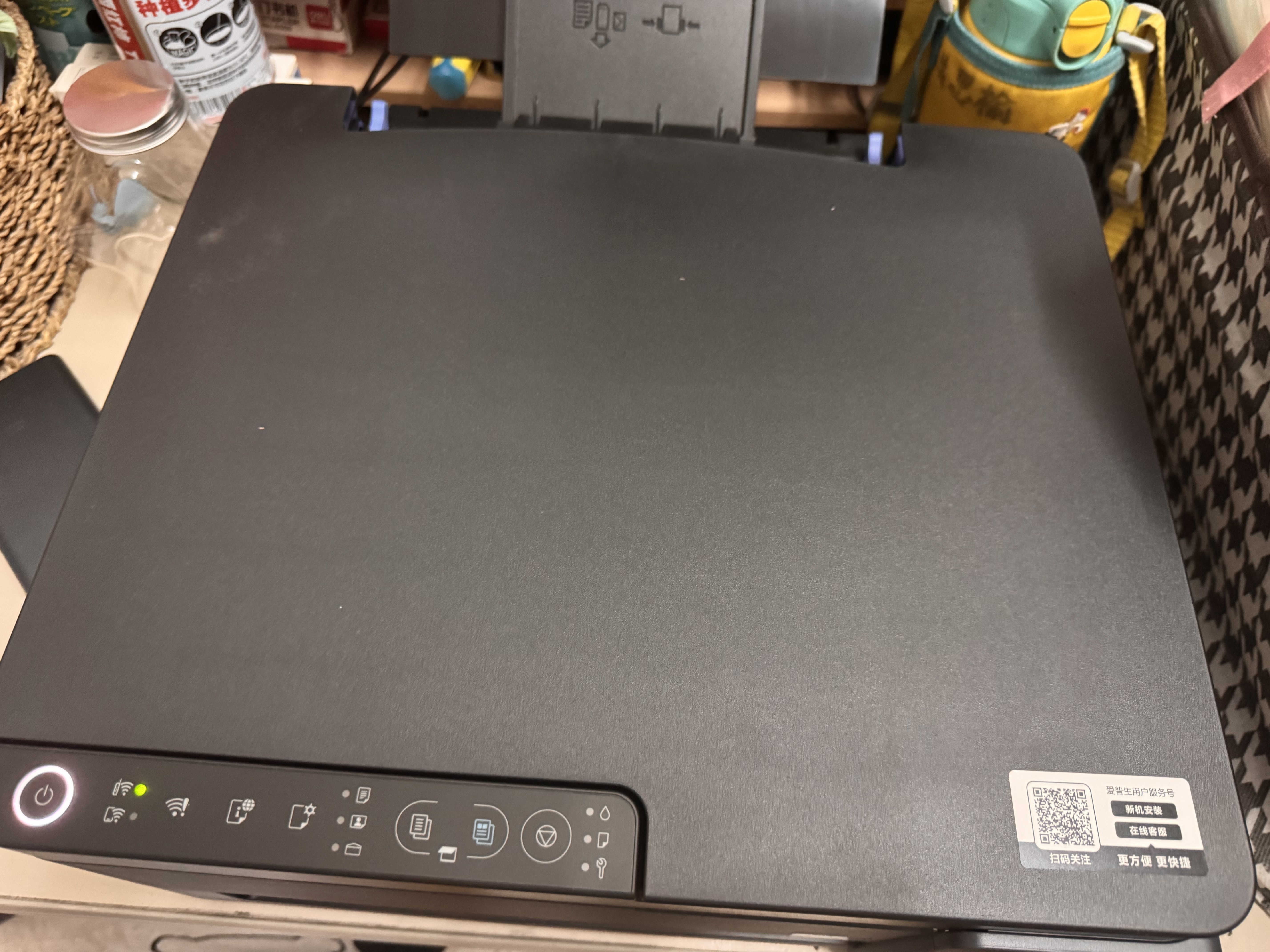 爱普生（EPSON）【6代新品】L3353墨仓式彩色家用AI学习打印机 L3251/L3255升级版(打印复印扫描 微信/无线 黑色） 实拍图