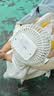 小今【全网热销200W+】桌面小风扇夹子小型便携usb充电学生宿舍床头小吊扇婴儿车户外露营电风扇 【冰川白】充插两用丨超长续航丨五档大风力 【默认】下单即送丨2年质保只换不修 实拍图