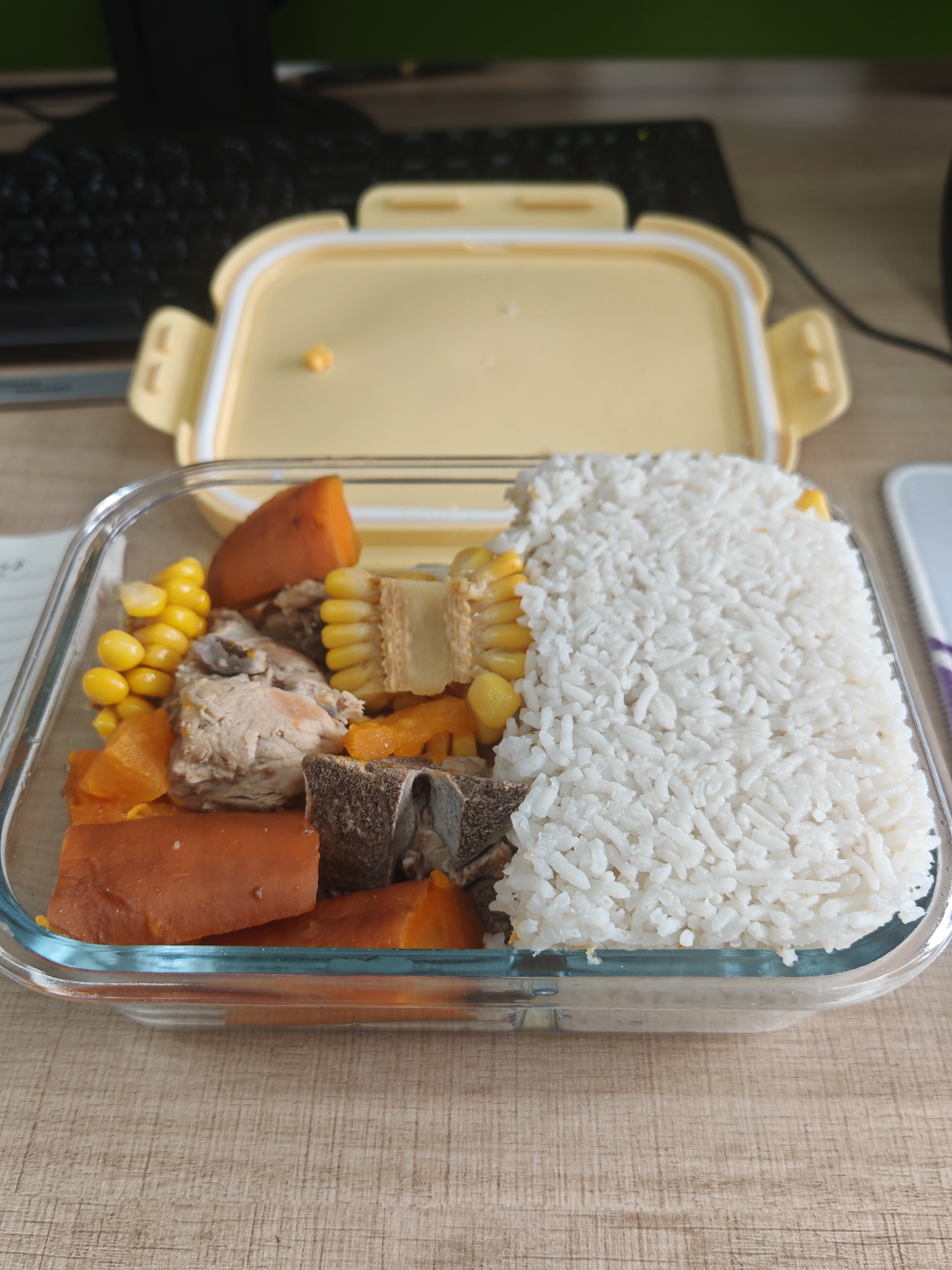 希乐扣玻璃饭盒上班族带饭 微波炉可加热餐盒便当盒大容量保鲜盒 带餐包 实拍图