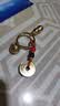 黄铜十二生肖转钱钥匙扣时来运转汽车挂件解压单面旋转貔貅钥匙链 黄绳五帝绳+百福小缸+葫芦 实拍图