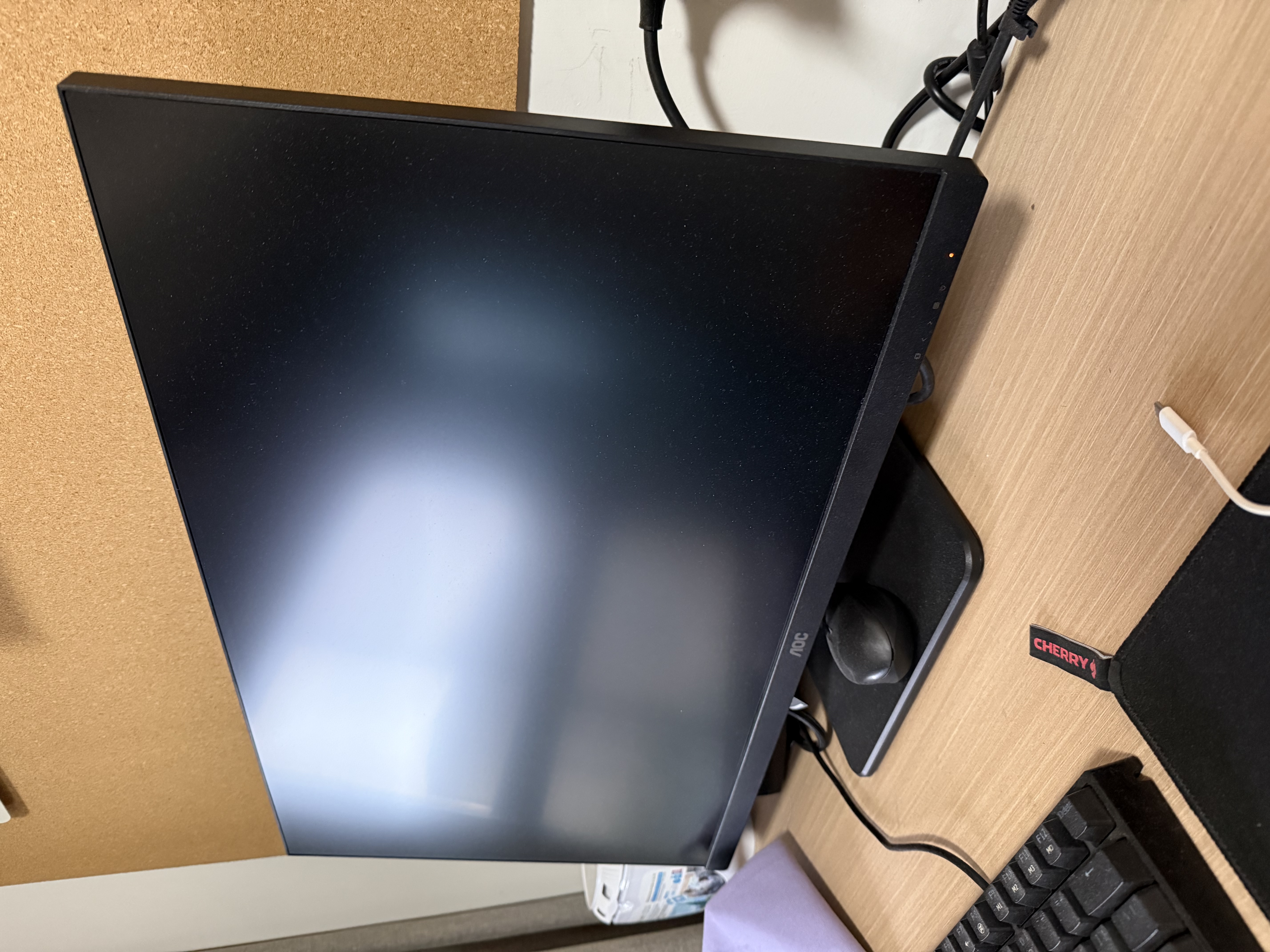 AOC显示器2K 27英寸 IPS电脑显示屏幕 升降旋转 办公学习护眼低蓝光 台式拓展笔记本外接扩展屏Q27P10 实拍图