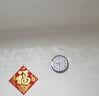 康巴丝（Compas）挂钟客厅钟表 简约钟表客厅石英钟表挂墙时钟 c2877咖木色 33.5cm 实拍图