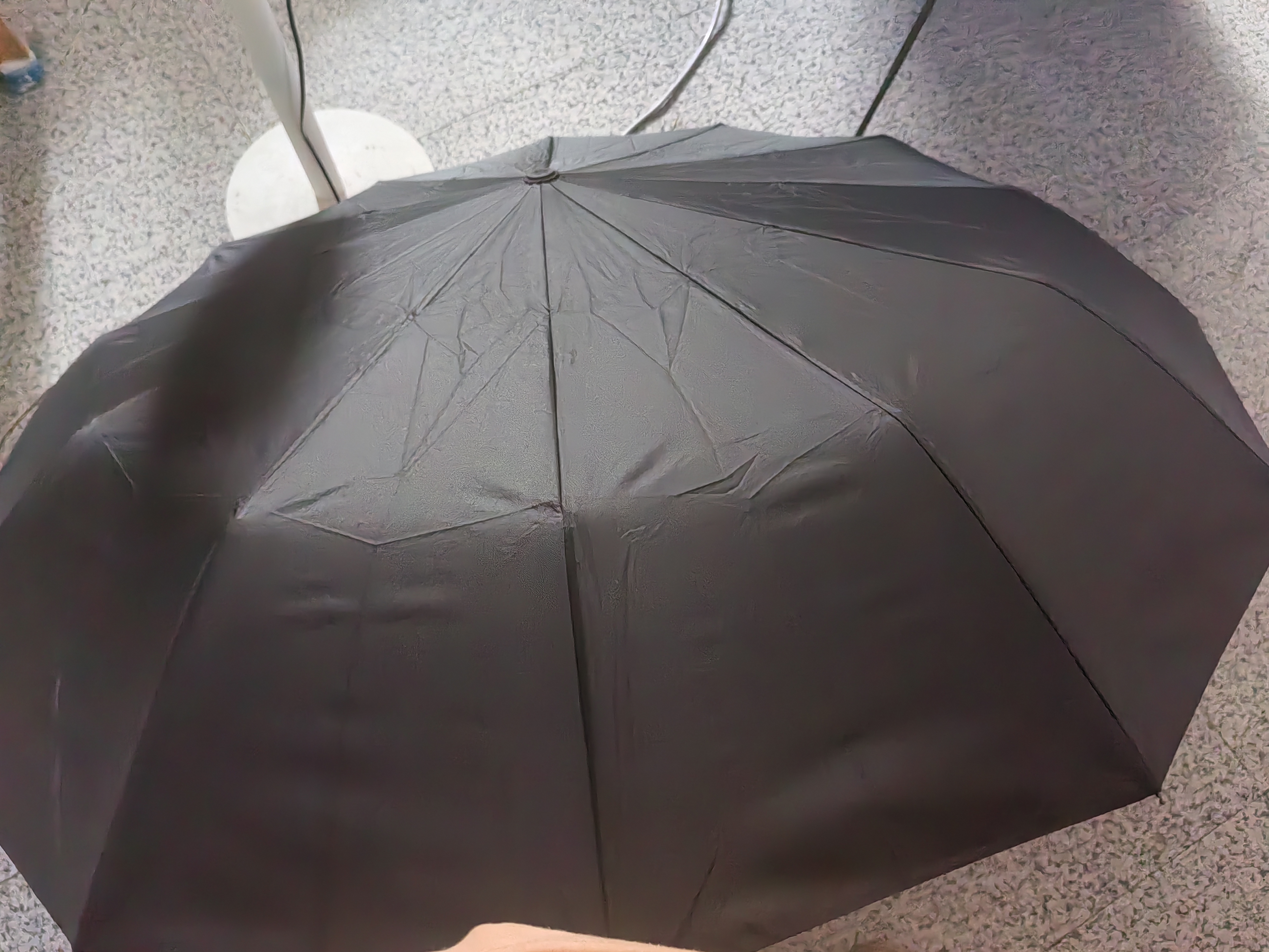 暖心话全自动雨伞折叠大号男女双人晴雨两用防紫外黑胶防晒遮阳伞太阳伞 72骨升级款大伞-尊贵黑 实拍图