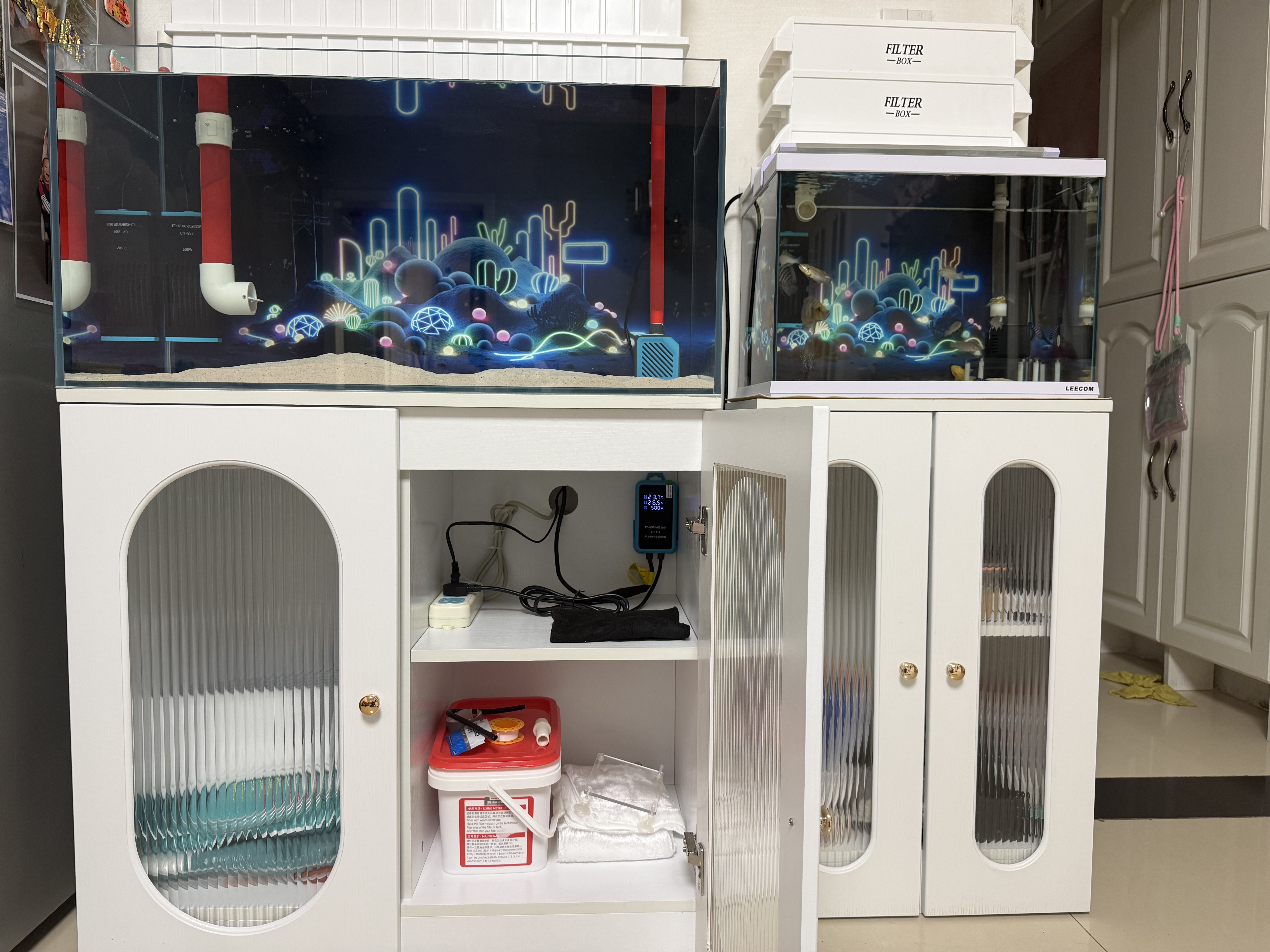 创宁鱼缸变频加热棒 CN-555-500W 自动恒温 乌龟小型迷你加温器 实拍图