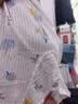 童泰（TONGTAI）婴儿连体衣夏薄款纯棉男女宝宝衣服无骨哈衣提花爬服蓝色80cm 实拍图