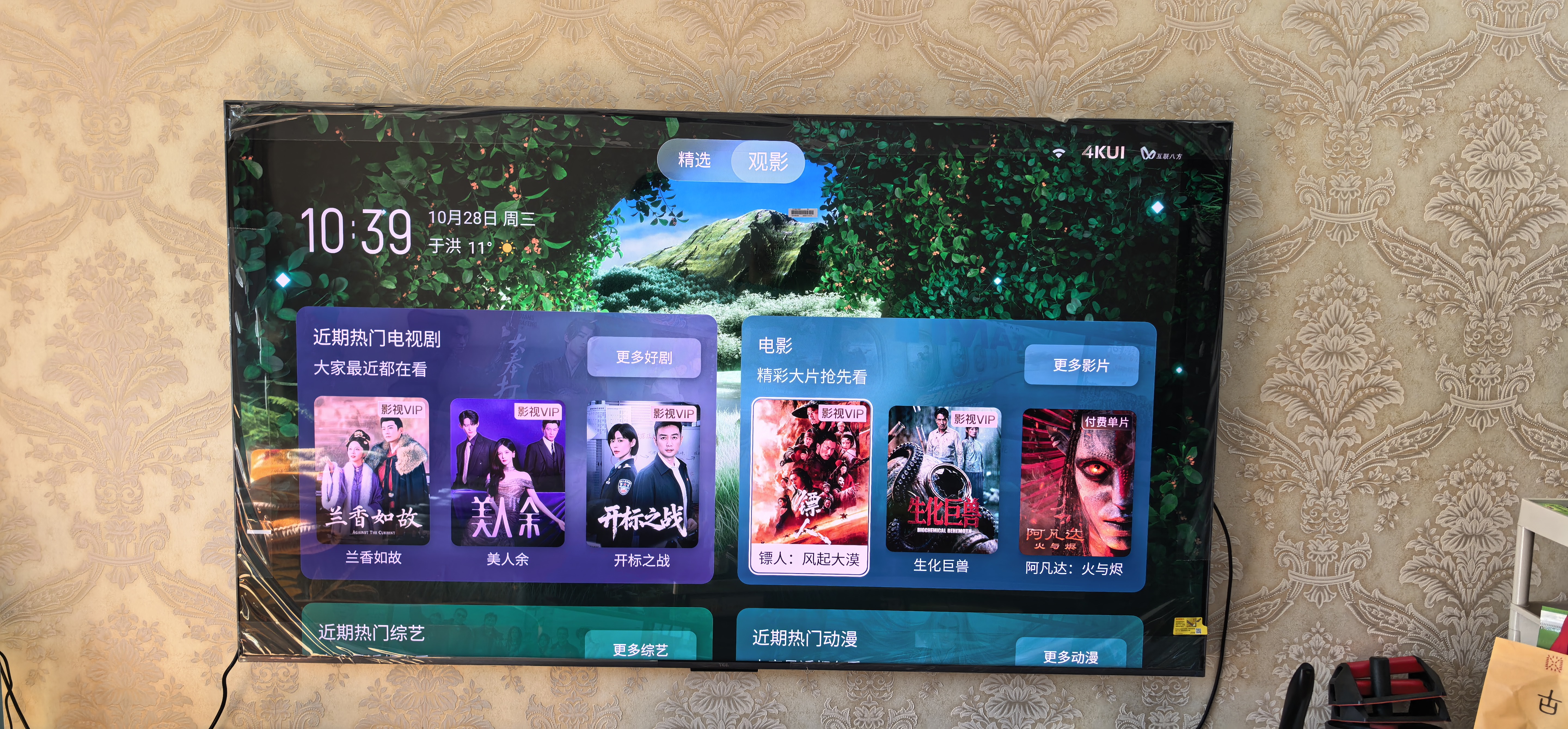 TCL SQD-MiniLED电视 75Q9M Pro 75英寸 100%全局高色域 4GB+64GB超大内存 Q9L Pro升级 实拍图
