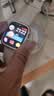 Apple/苹果 Watch Series 12 智能手表GPS款42毫米浅金色铝金属表壳沙砾色运动型表带S/M MJF14CH/B 实拍图