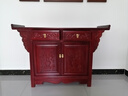 供桌家用供神桌一体香案供台全实木佛柜老榆木佛台财神爷供神用 双屉不带拉板120*40*80 红色 实拍图