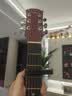 维卡斯（WEIKASI）民谣吉他初学者木吉他单板新手入门练习琴guitar吉它学生男女乐器 41英寸原木色+礼包【进阶推荐】 实拍图
