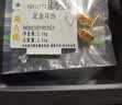 周六福爆闪方糖黄金耳钉女足金耳饰生日礼物计价 A0913173一对 约2.14g 实拍图