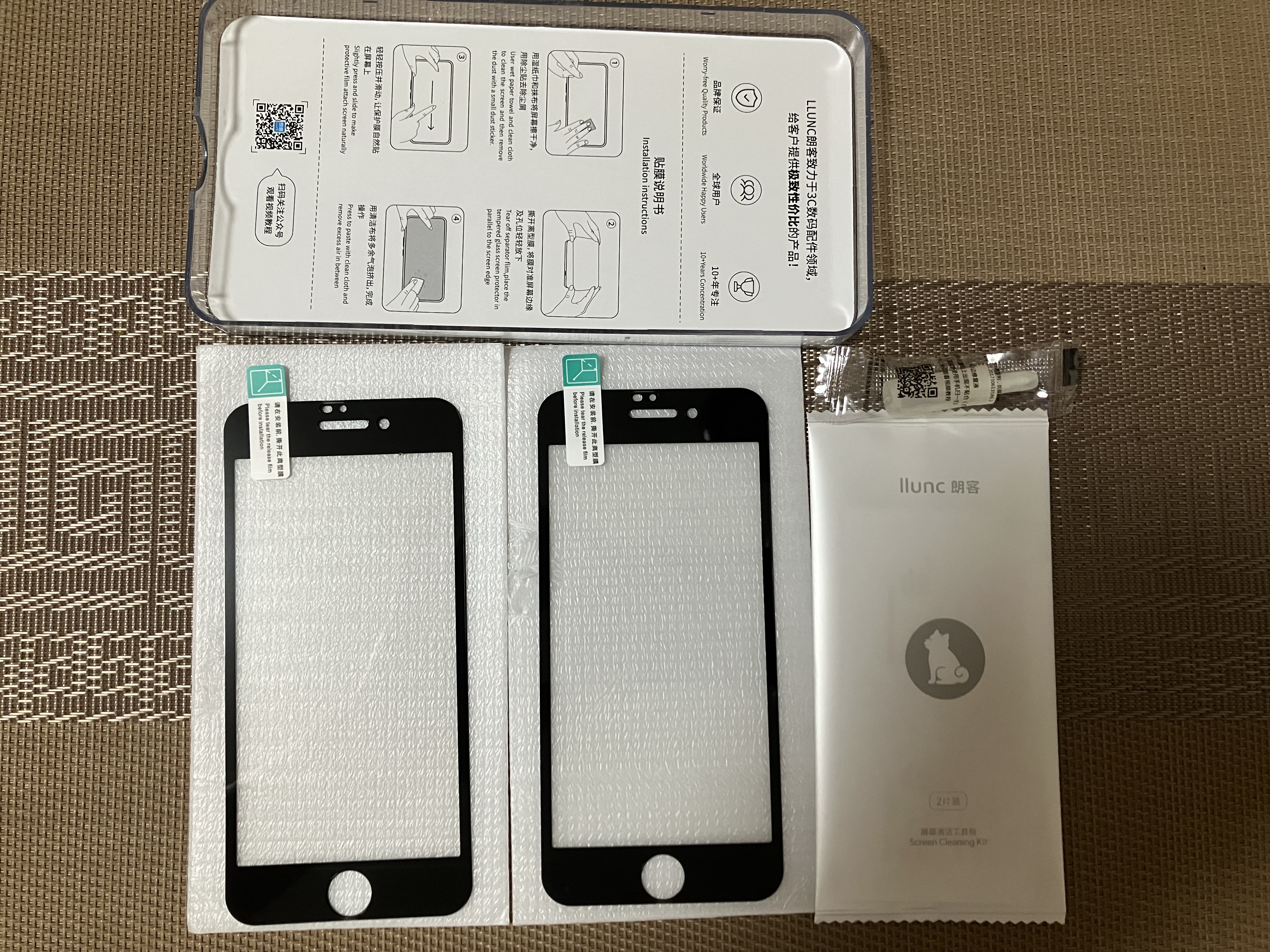朗客 iPhoneSE3/SE2/SE/8/7钢化膜苹果SE3手机膜高清全屏覆盖超薄玻璃防摔耐刮防指纹无白边保护贴膜 实拍图
