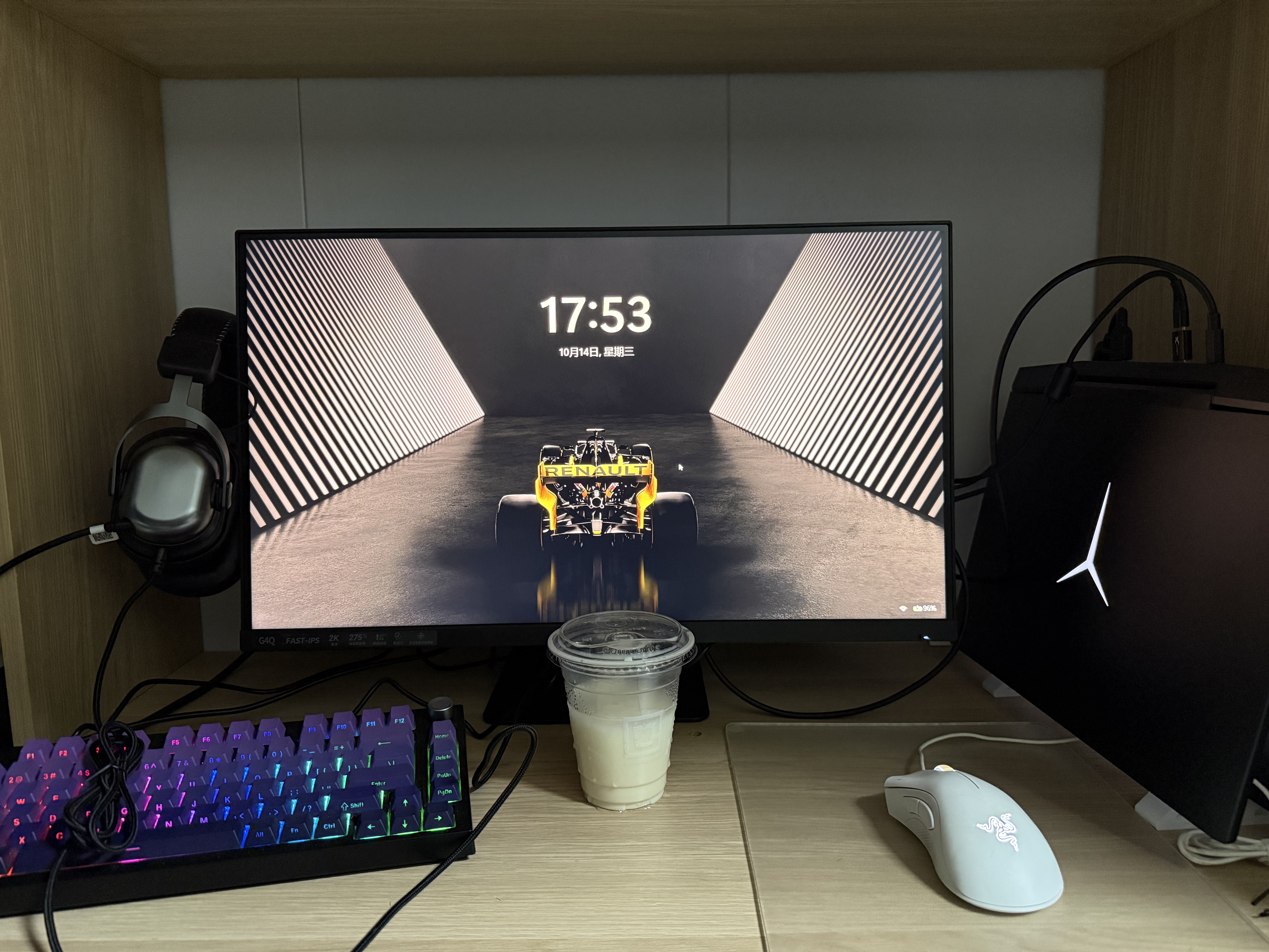 SANC盛色24.5英寸2K275Hz FastIPS显示器1ms 硬件低蓝光 耳机挂架小夜灯 升降支架电竞电脑屏幕G4Q 实拍图