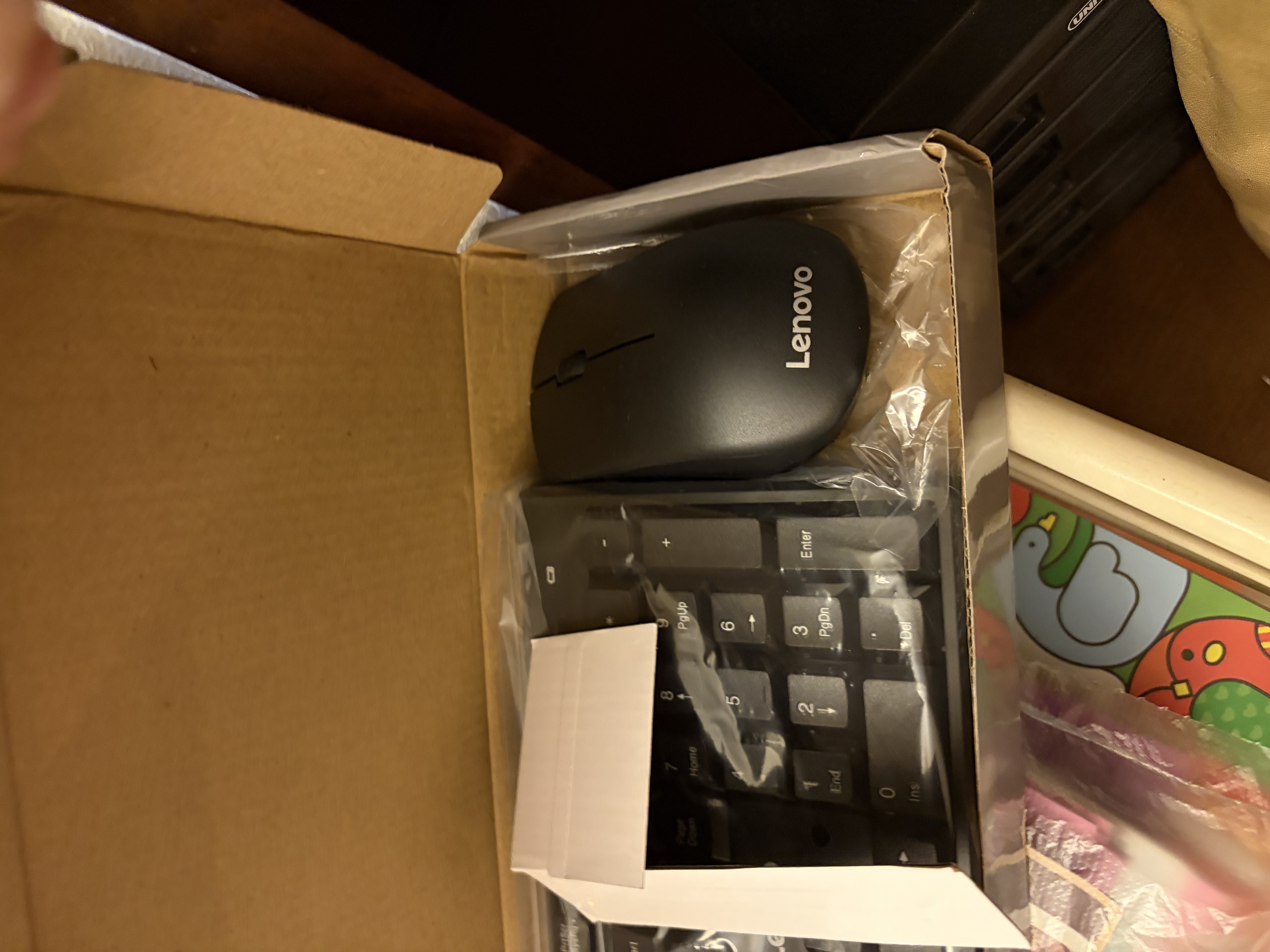 联想（Lenovo）无线键盘鼠标套装 无线键鼠套装 办公鼠标键盘套装 MK23电脑键盘笔记本键盘 黑 实拍图