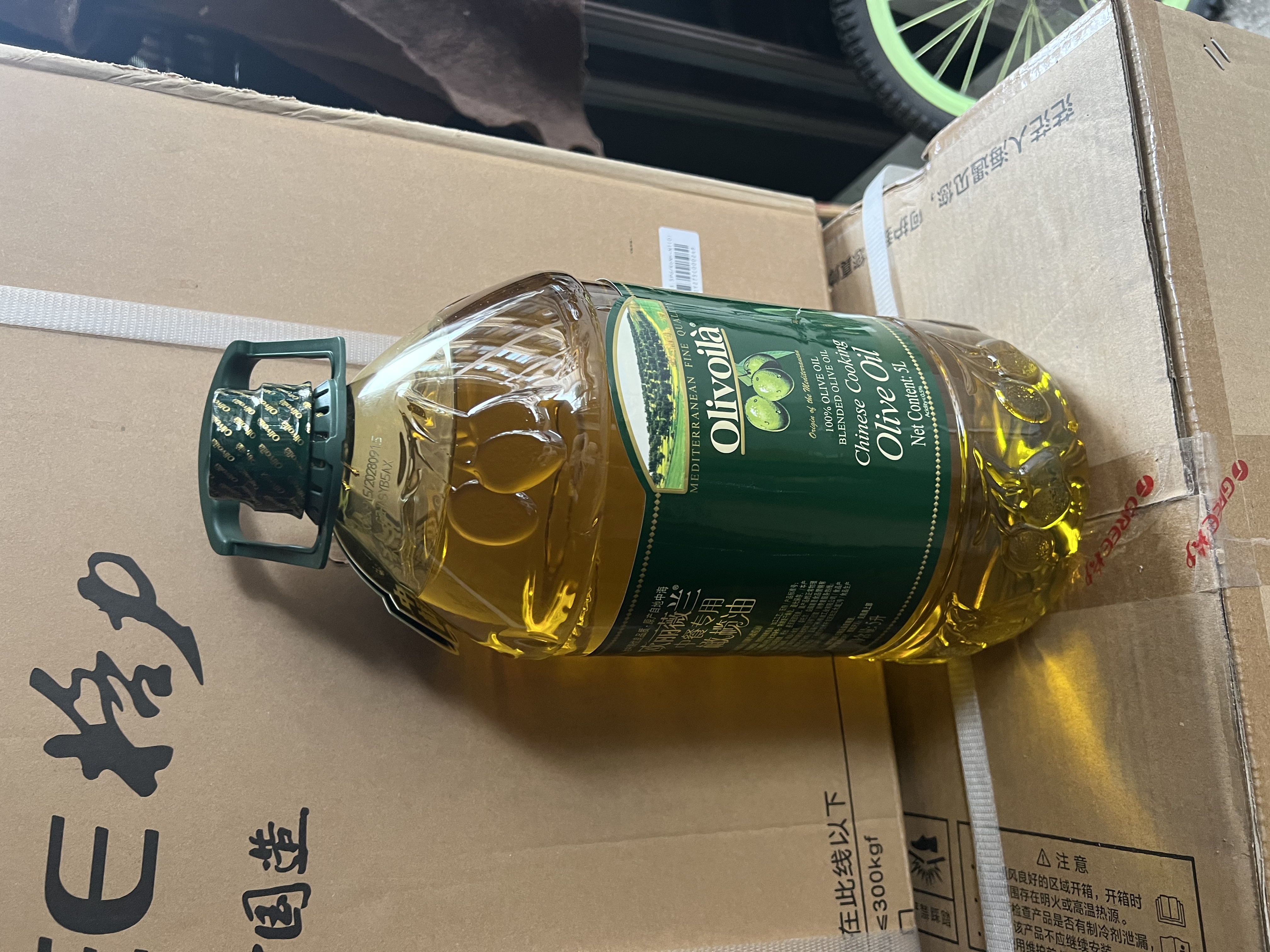 欧丽薇兰Olivoila【保真橄榄油】食用油 中餐专用橄榄油 压榨纯正橄榄油5L 实拍图