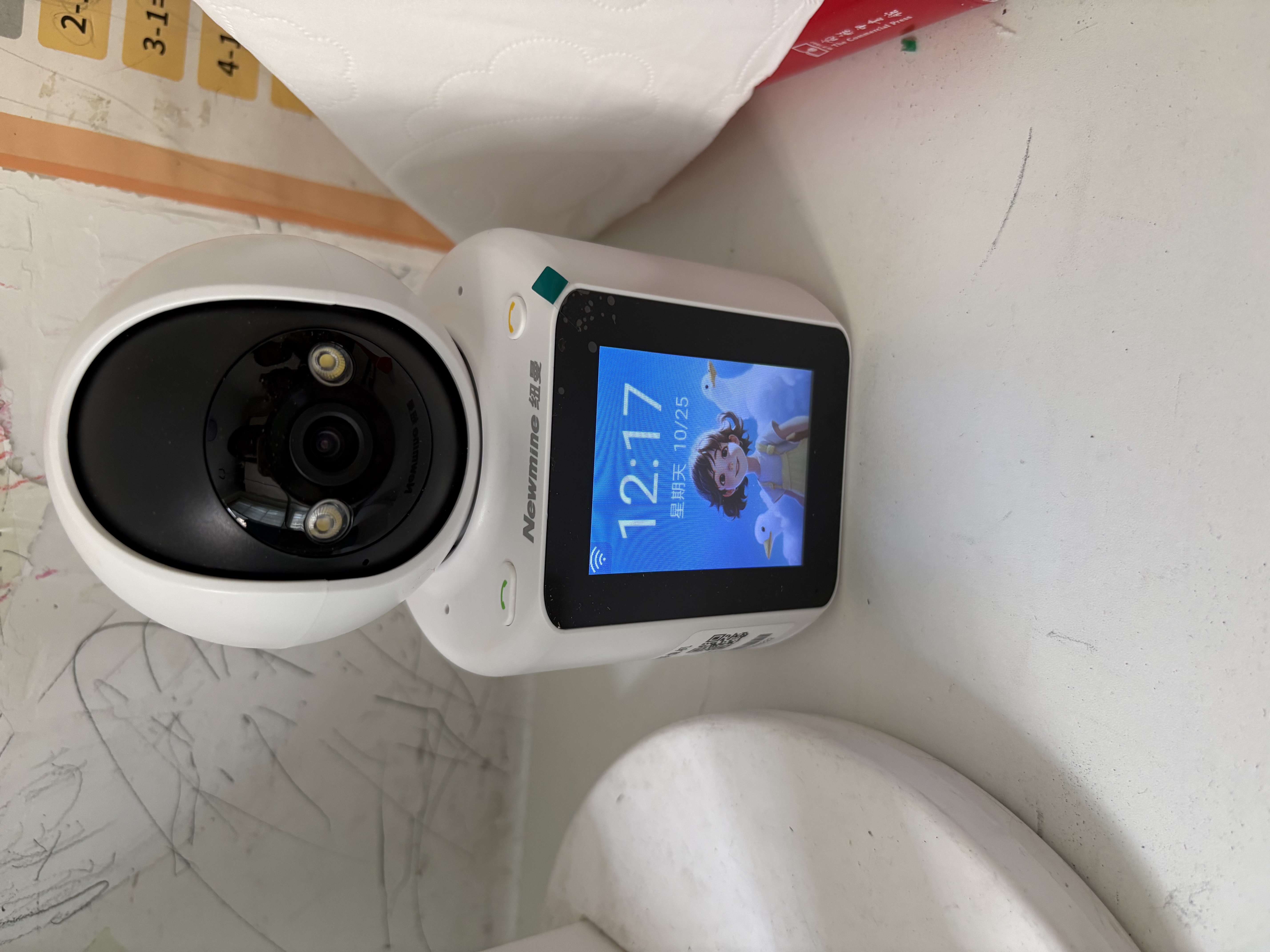 纽曼无线AI智能摄像头家用室内家庭高清双向视频通话手机远程监控器360度无死角带夜视全景语音可对话 实拍图