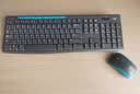 罗技（Logitech）MK275 键鼠套装 无线键鼠套装 办公键鼠套装 全尺寸 商务键鼠套装 带无线2.4G接收器 黑蓝色 实拍图