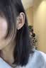 芯奢S999纯银针耳环女士高级养耳洞耳钉女素圈爱心耳圈耳扣2026新款 【999足银针】花卉耳环一对 实拍图