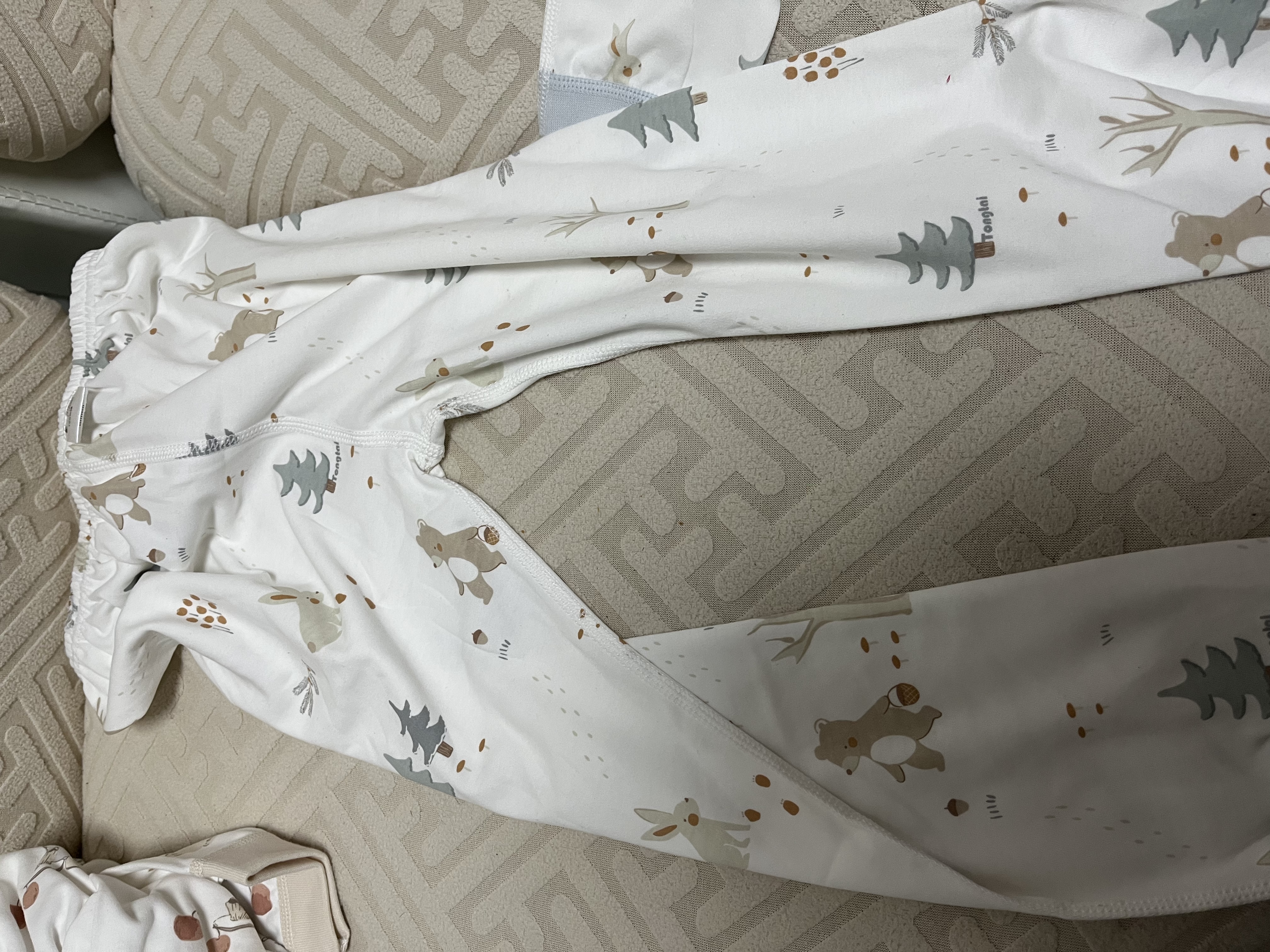 童泰（TONGTAI）宝宝秋衣套装春秋纯棉婴儿衣服儿童内衣男女童家居服蓝色110cm 实拍图