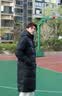 准者（RIGORER）长款羽绒服男2026秋冬新款连帽保暖防风加厚运动户外休闲情侣外套 纯正黑 M (170) 实拍图