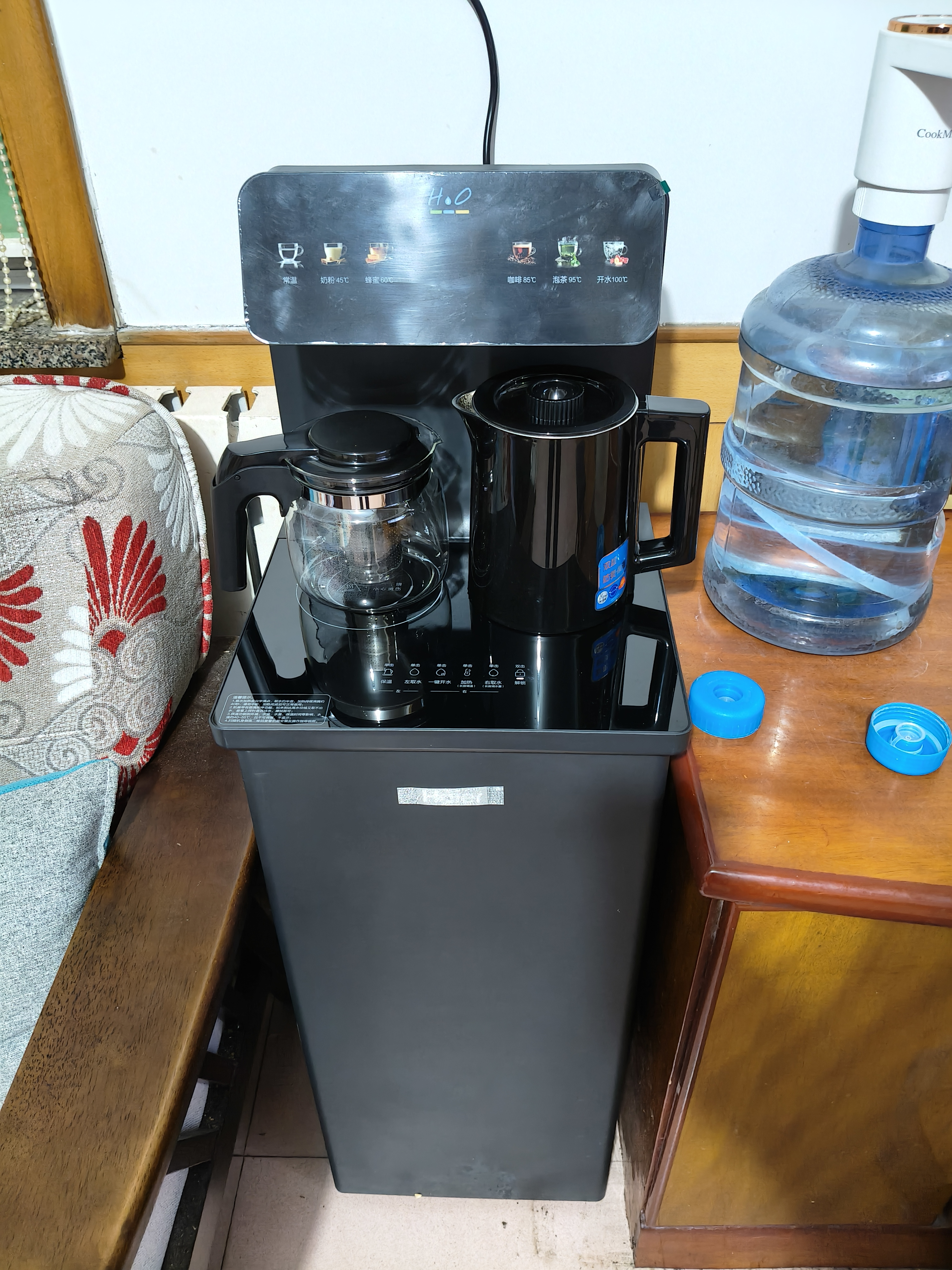 海尔（Haier）小海星茶吧机饮水机家用高端客厅用烧水壶一体自动上水下置水桶0硅胶无异味茶吧柜 温热款HCBZ-S13 实拍图